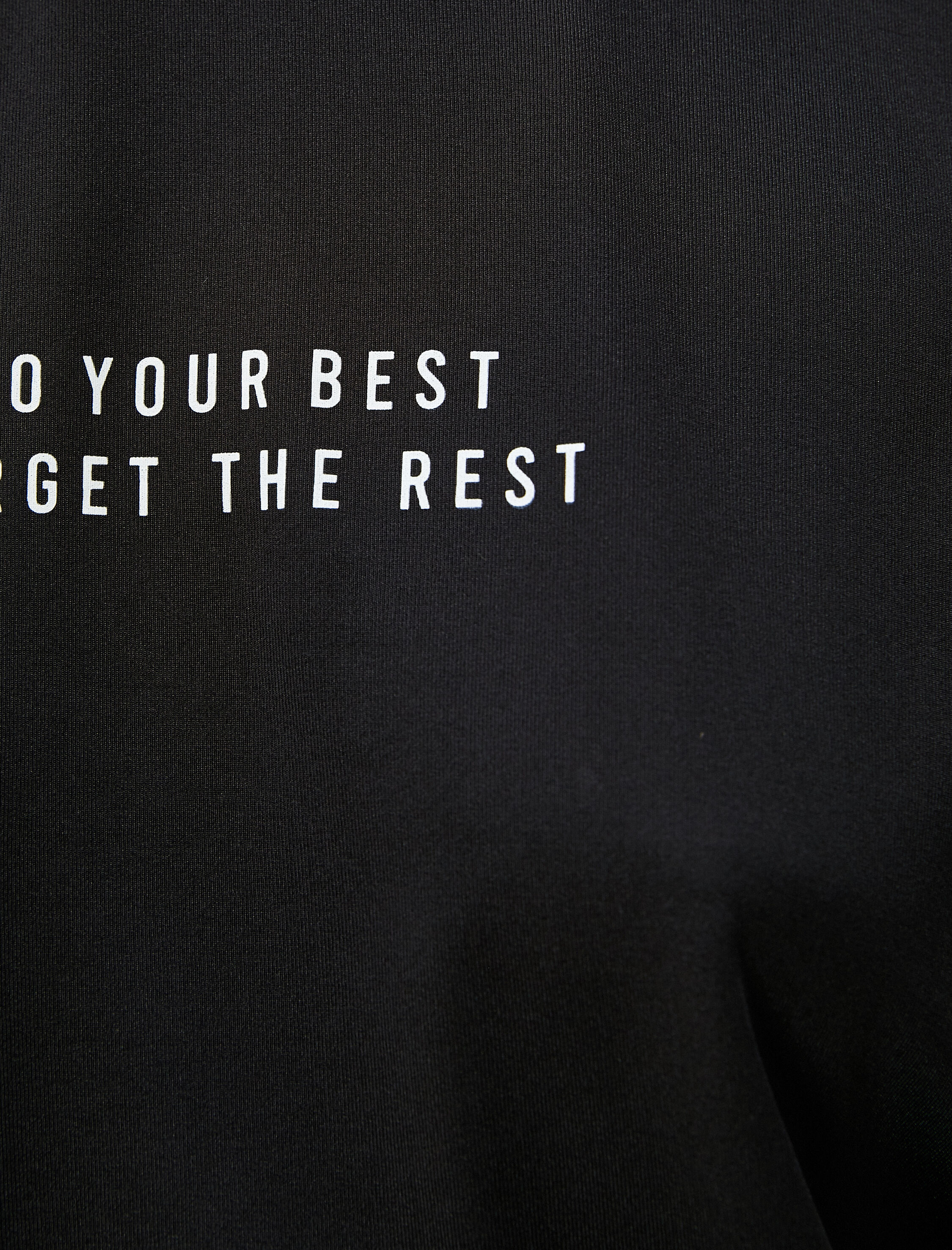   Spor Tişört Kısa Kollu Bisiklet Yaka Slogan Baskılı