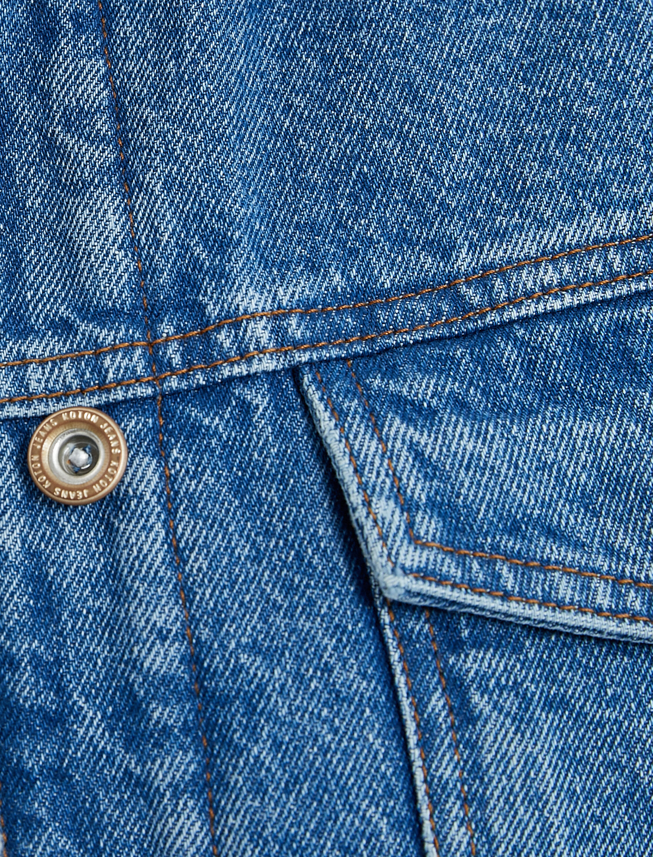   Kot Yelek İçi Peluş Detaylı Cepli Metal Düğmeli