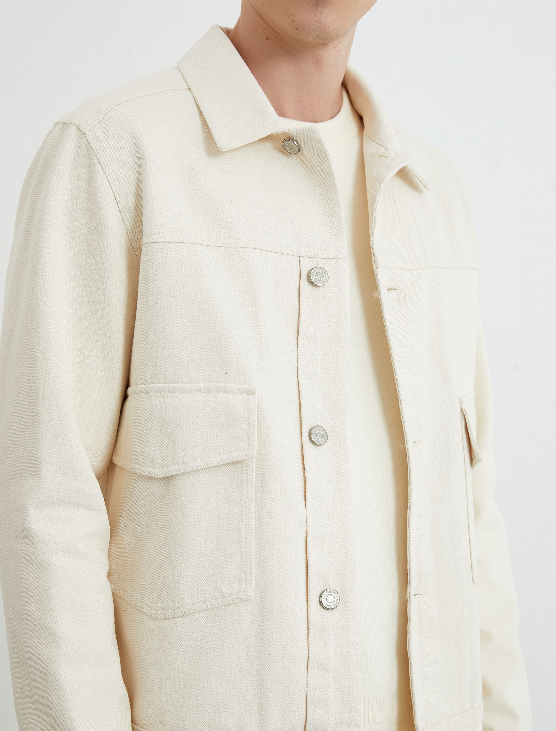   Kot Ceket Düğmeli Cep Detaylı Klasik Yaka