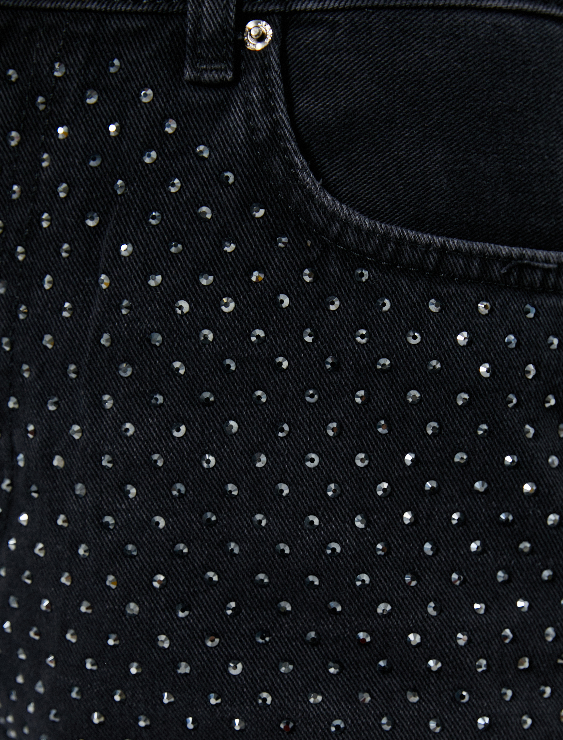   Taş İşlemeli Kot Pantolon Yüksek Bel - Nora Jeans