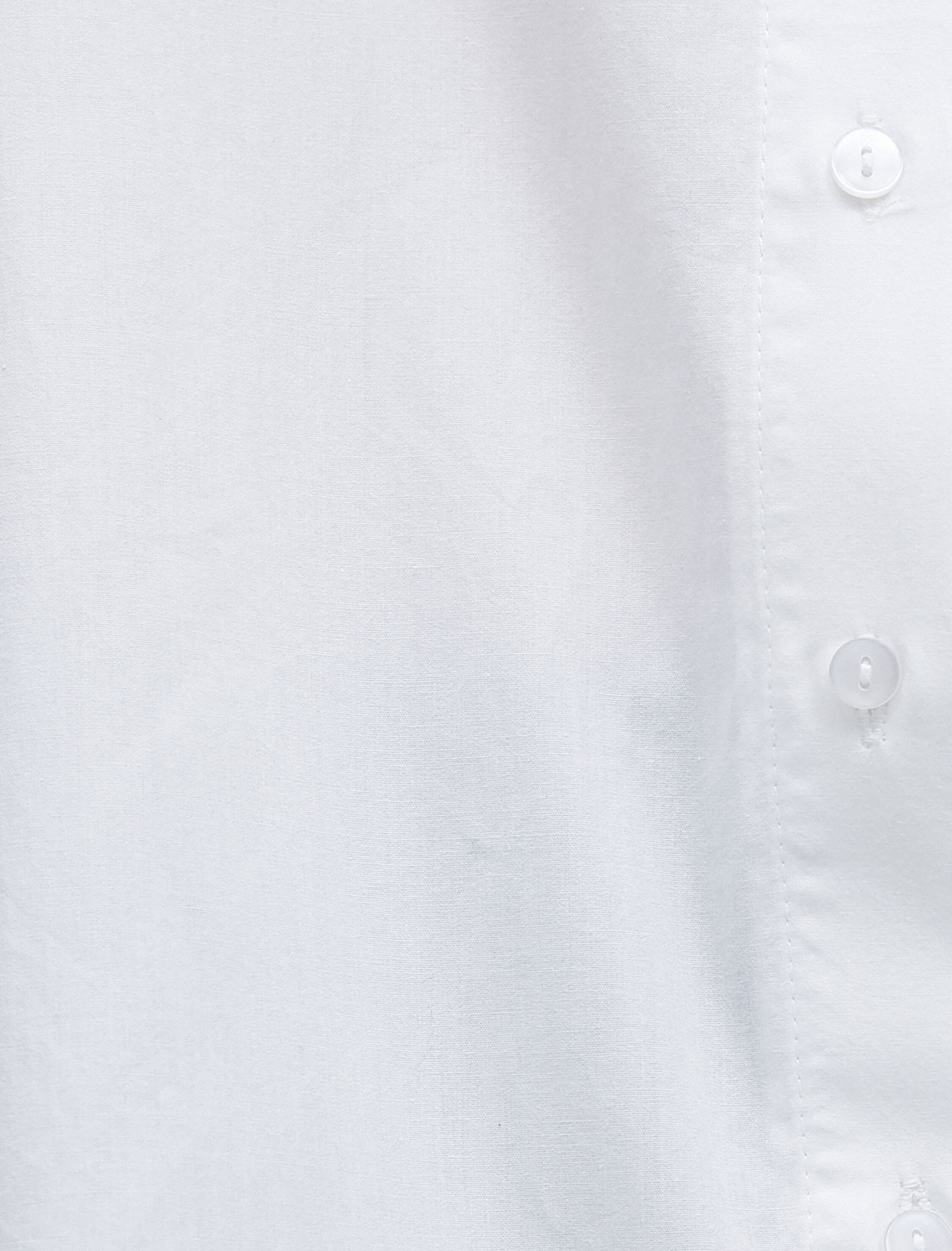   Pamuklu Oversize Gömlek Cep Detaylı