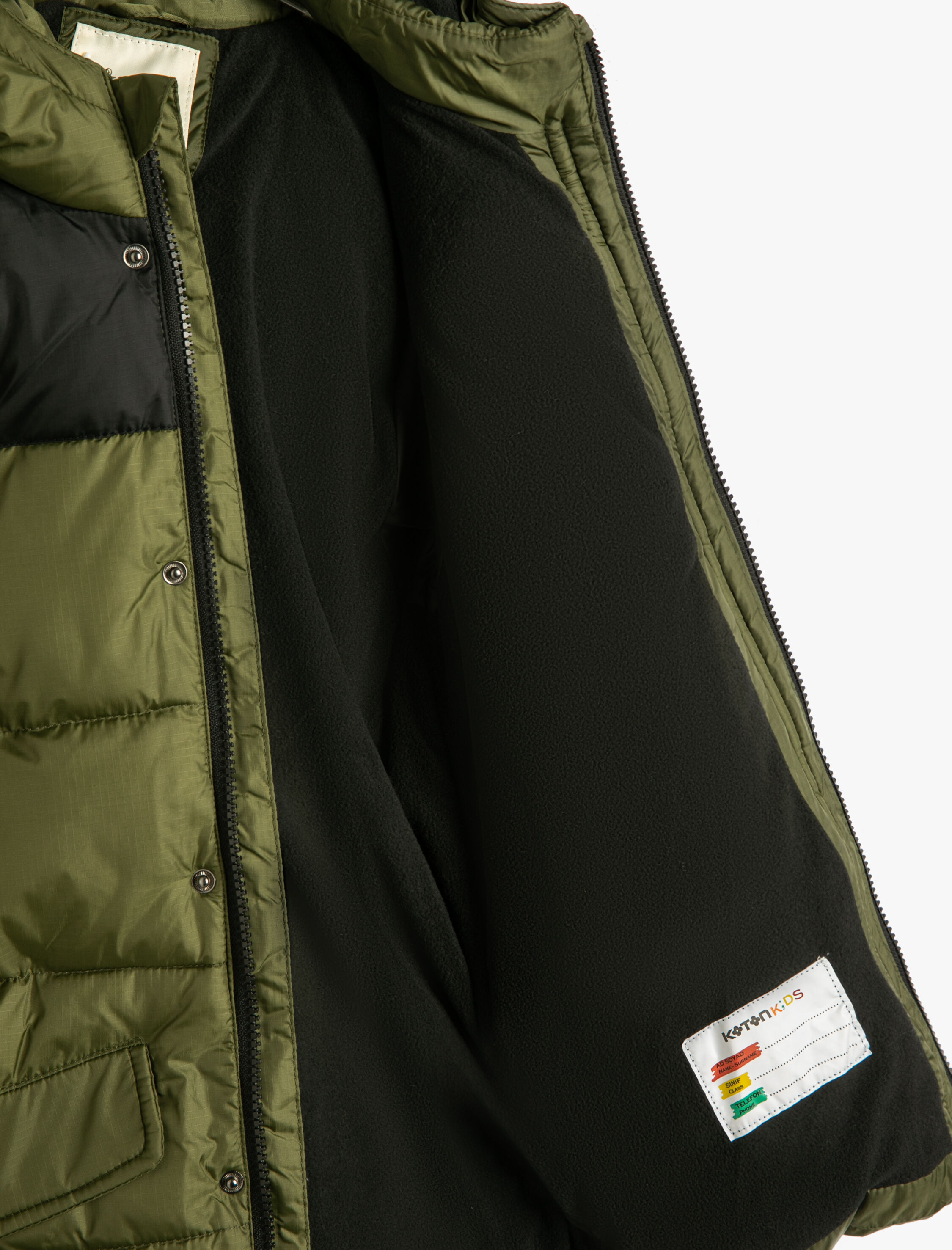  Erkek Çocuk Şişme Mont Kapüşonlu Peluş Astarlı Cepli