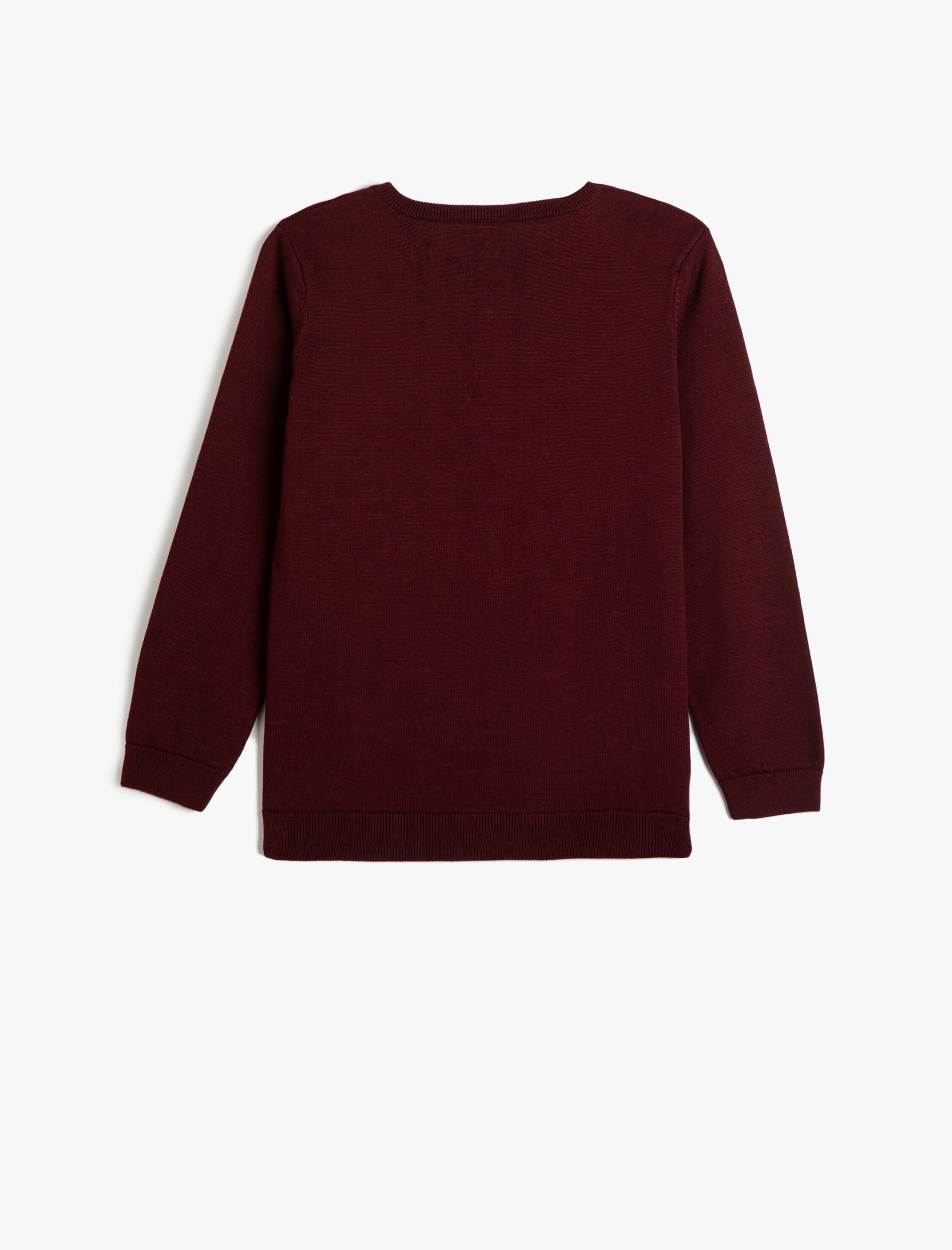  Erkek Çocuk Basic Kazak V Yaka Uzun Kollu Pamuklu