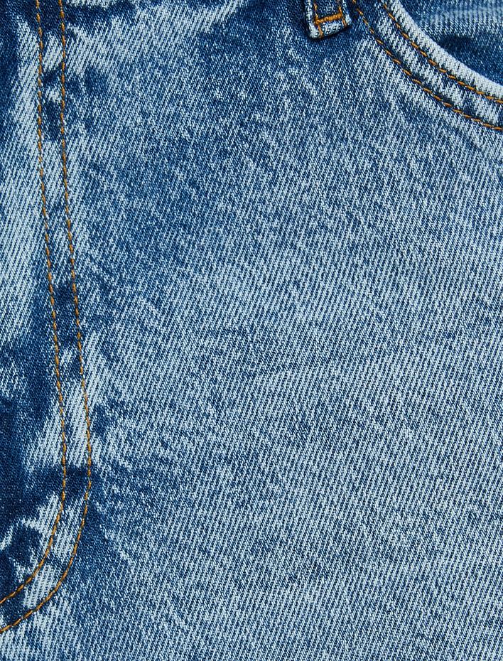 Koton Mädchen Jeansrock Mit Mini-Taschen - Baumwollrock Für Mädchen