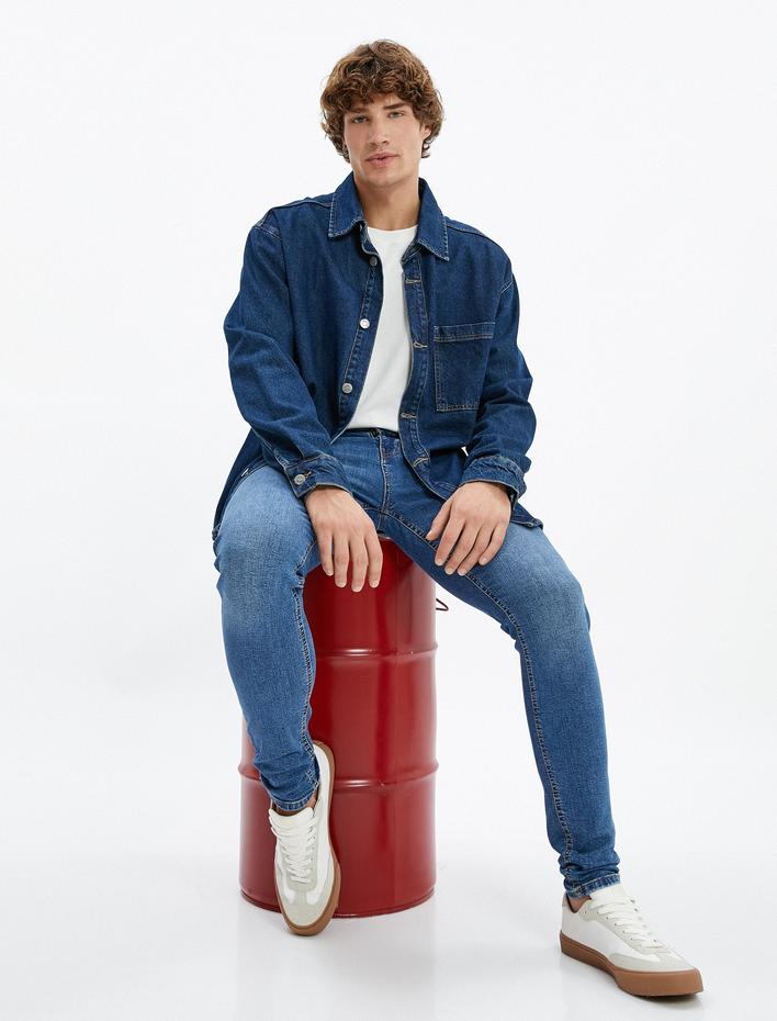  Skinny Fit Kot Pantolon - Michael Jean