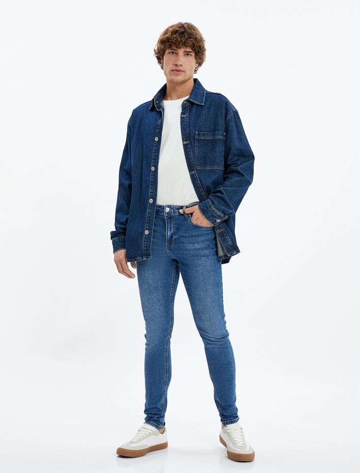  Skinny Fit Kot Pantolon - Michael Jean