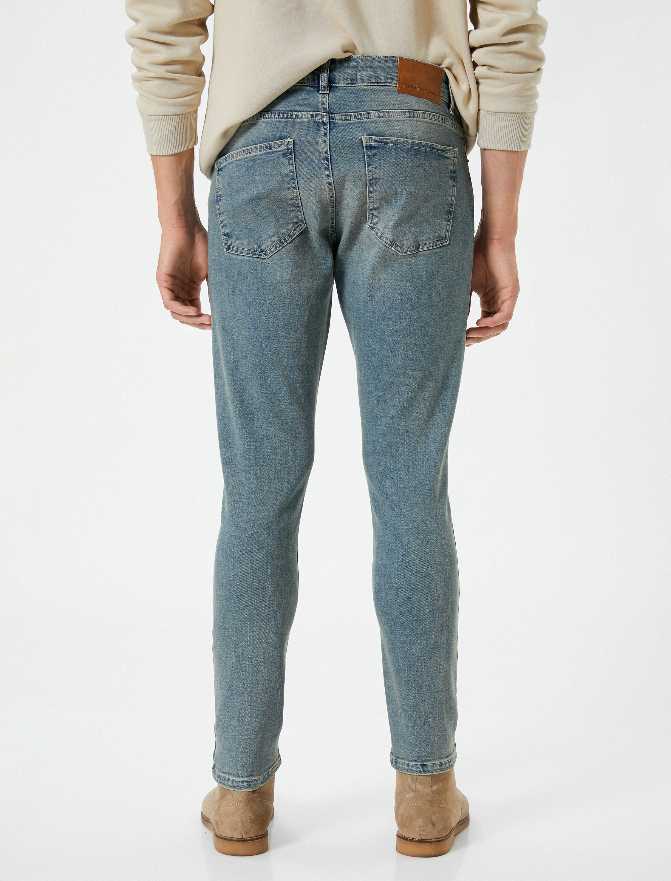 Super Skinny Fit Yırtık Kot Pantolon - Justin Jean