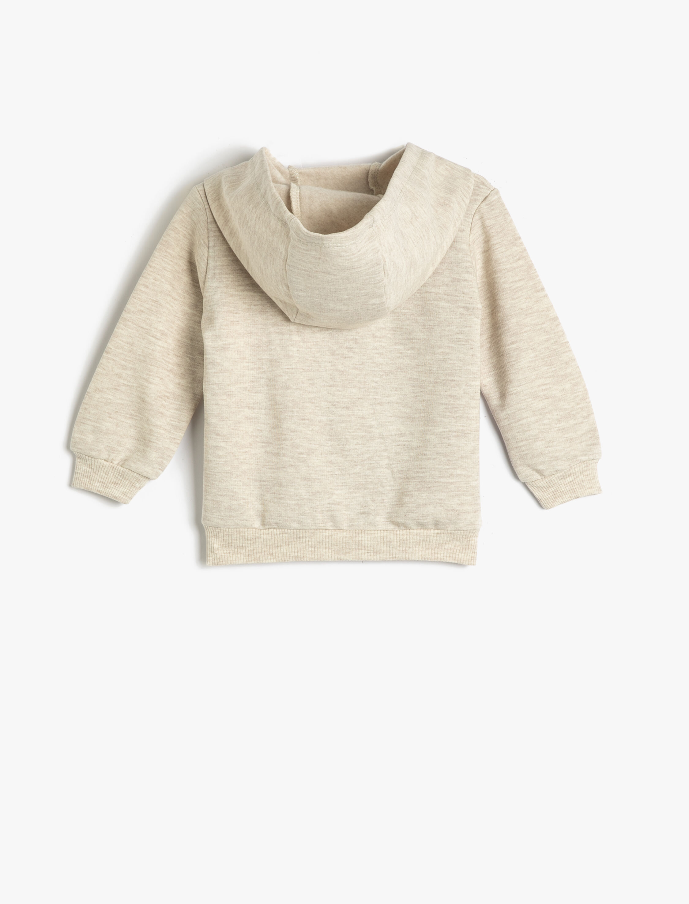 ykz  Ekru Kız Bebek Dinozorlu Sweatshirt Aplike Detaylı Uzun Kollu