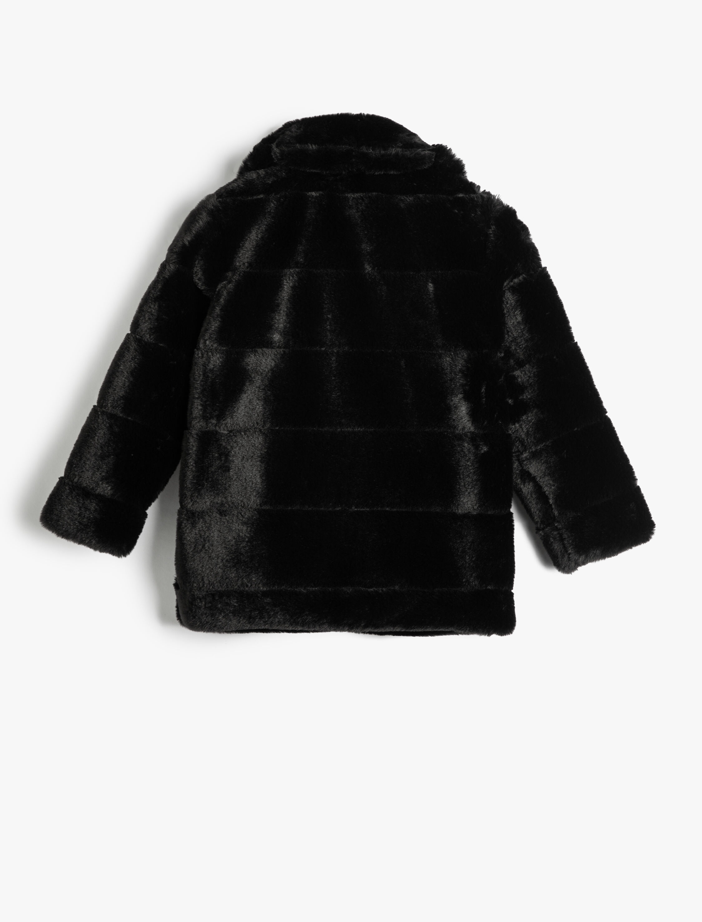  Kız Çocuk Peluş Mont Pamuk Astarlı Çıtçıt Kapamalı