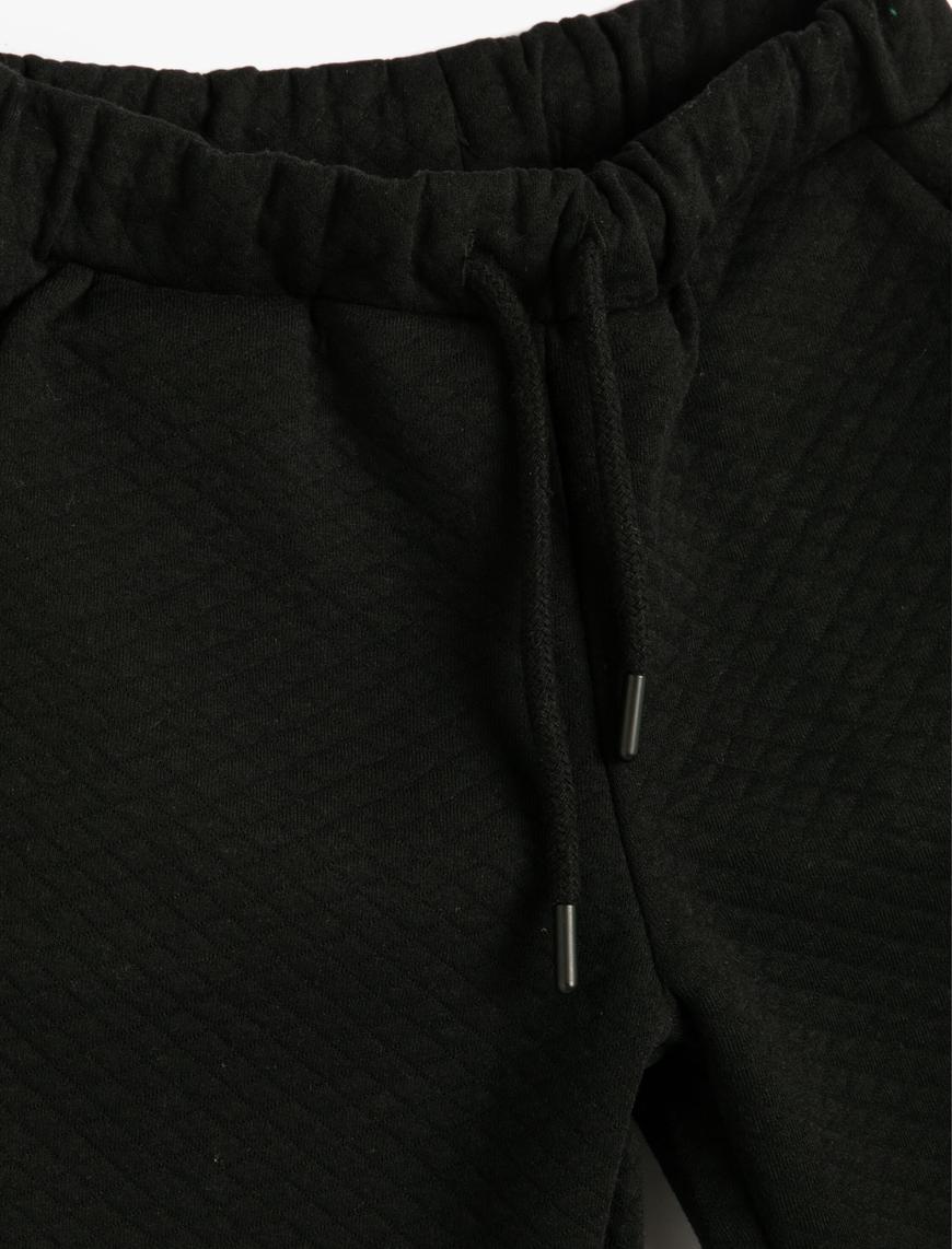  Erkek Çocuk Basic Jogger Eşofman Altı Beli Bağlamalı Cepli