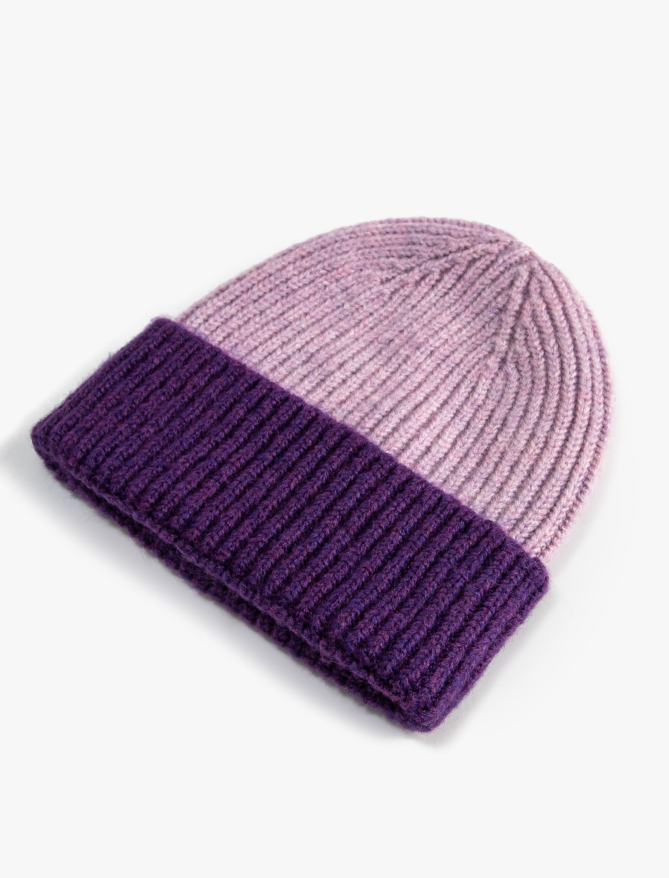  Kadın Lastikli Örgü Bere Renk Bloklu