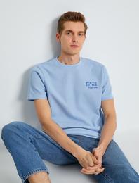 Regular Fit İşlemeli Tişört