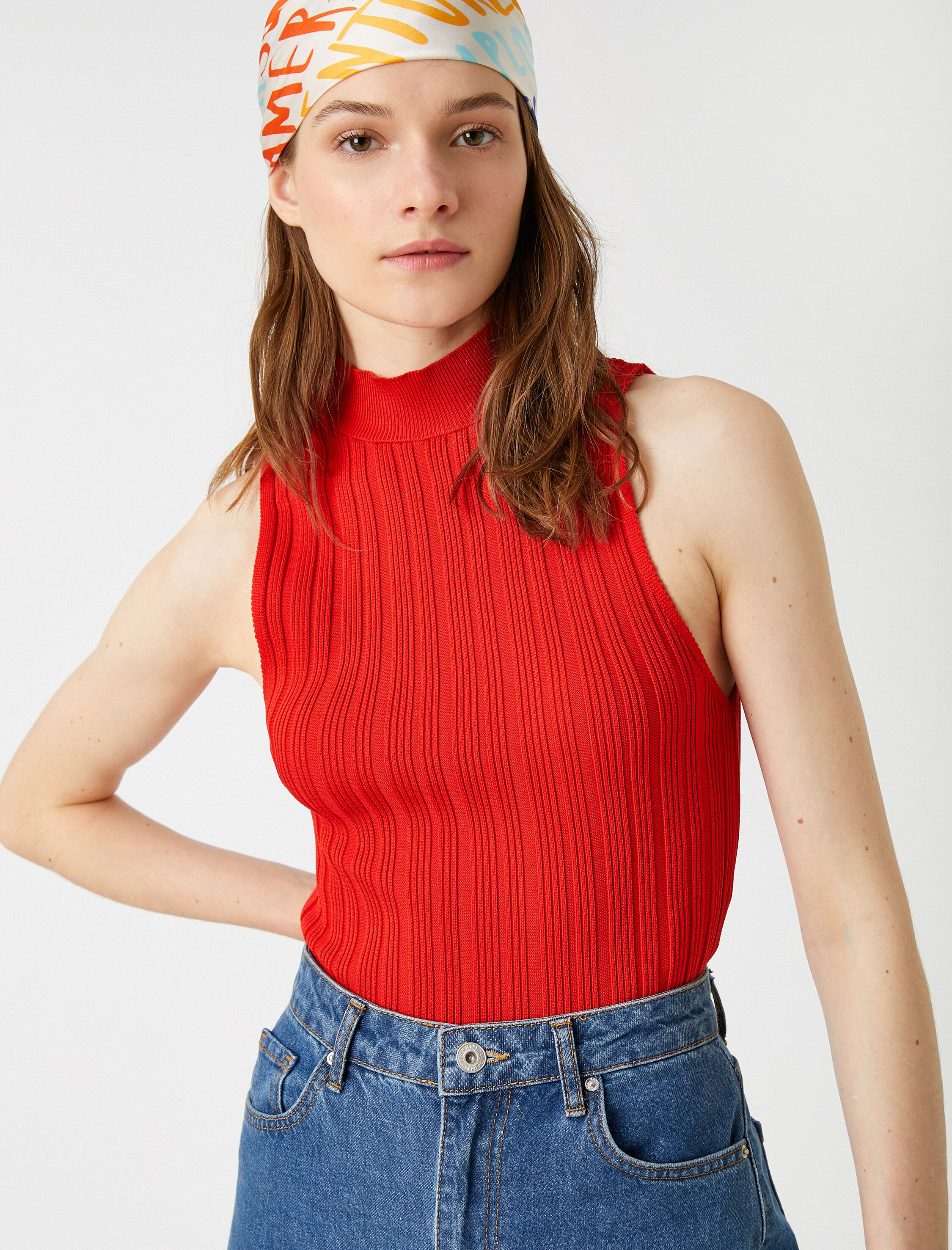   Triko Atlet Dik Yaka Nervürlü