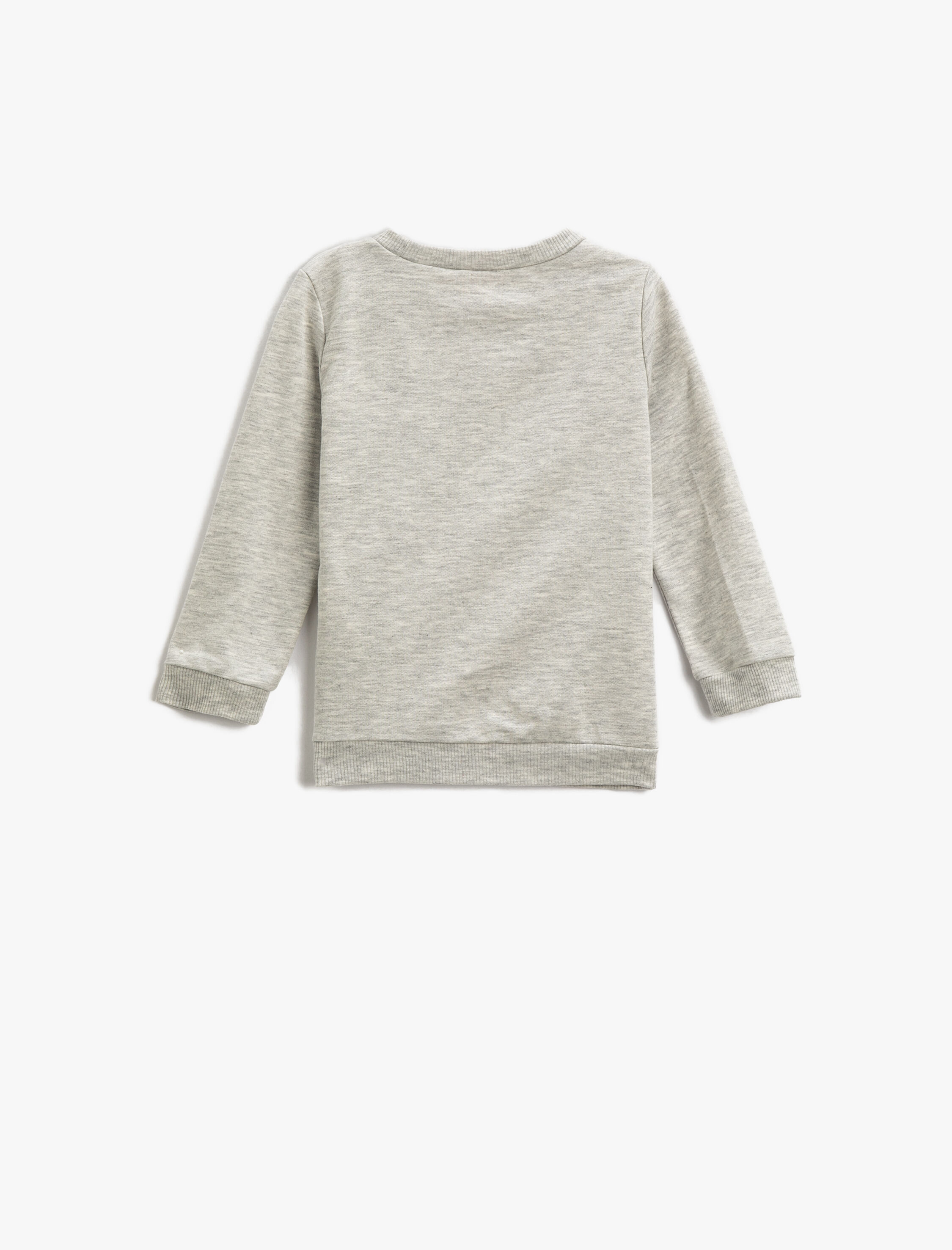  Erkek Bebek Aslan Baskılı Sweatshirt Bisiklet Yaka