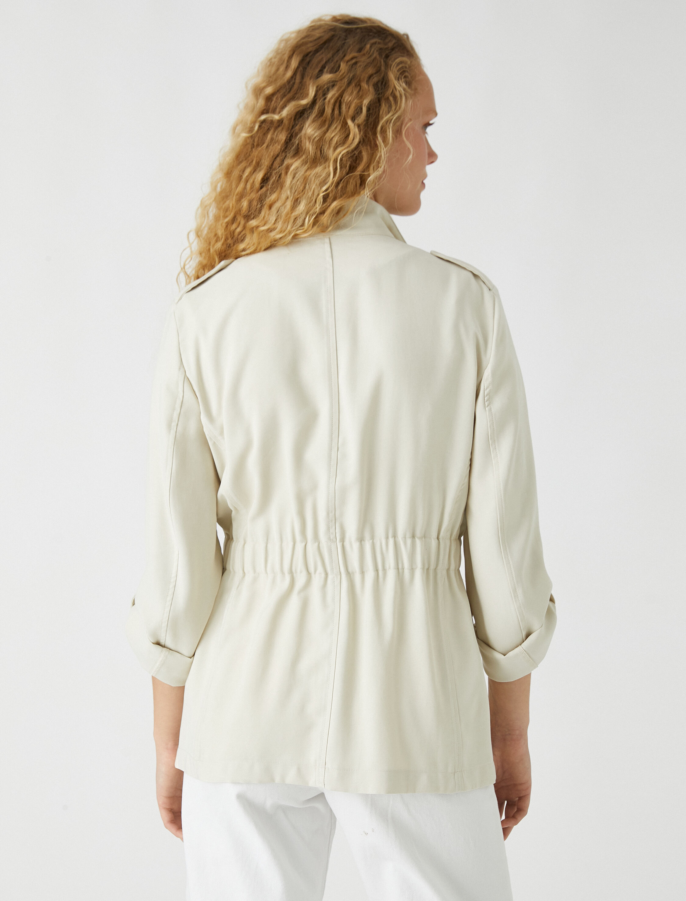   Fermuarlı Mevsimlik Mont İpek Görünümlü