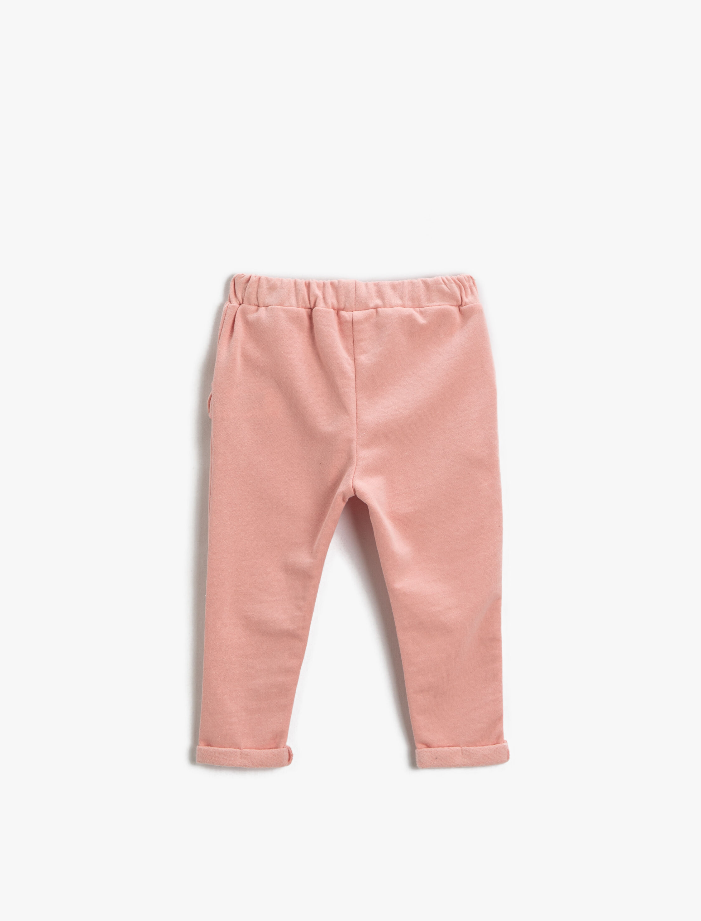  Kız Bebek Basic Fırfır Detaylı Jogger Eşofman Altı Pamuklu