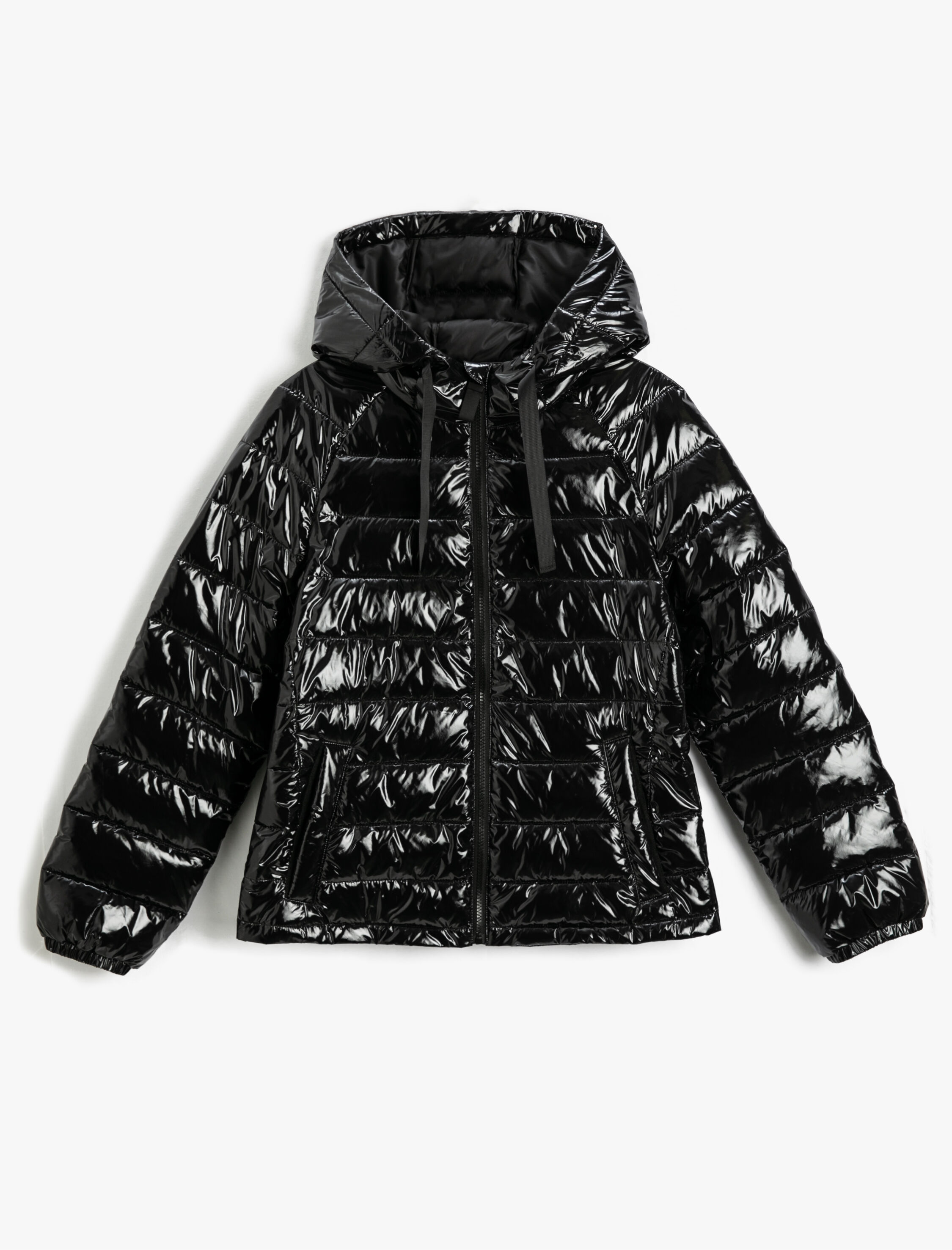   Şişme Mont Kapüşonlu Cep Detaylı