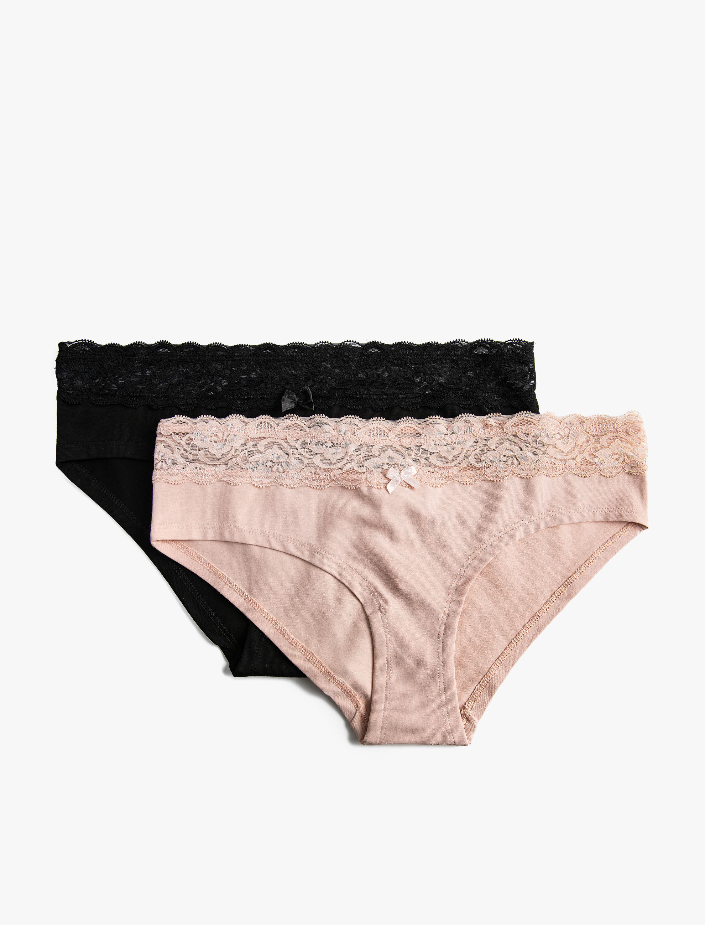   2'li Hipster Külot Beli Dantelli