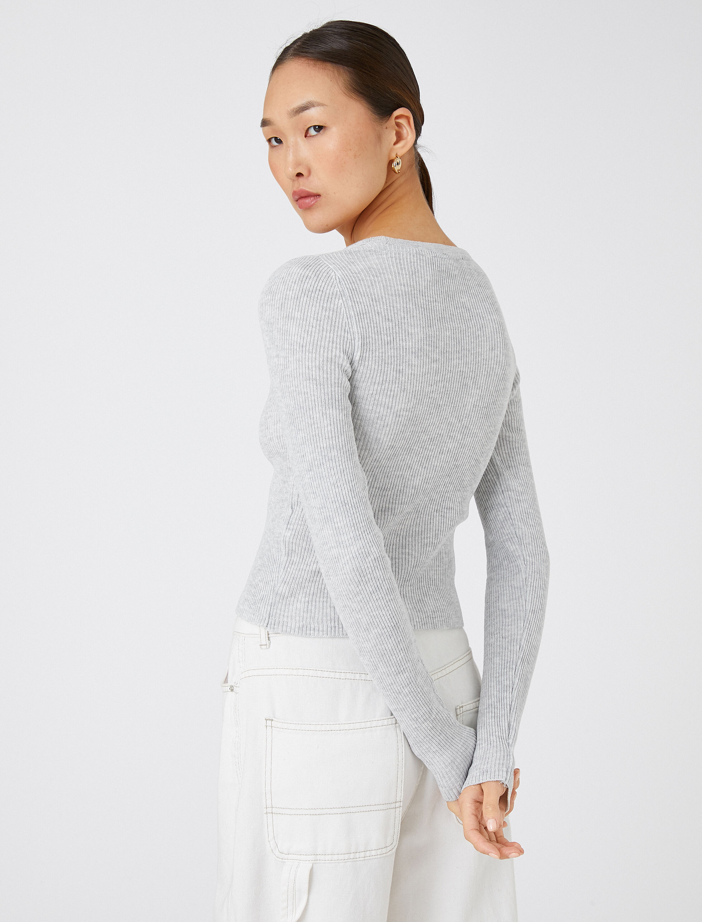   Triko Hırka Çıtçıtlı Dar Kesim