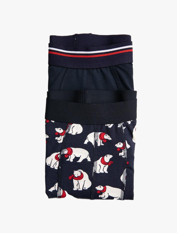  Basic 2'li Boxer Seti Kutup Ayısı Desenli