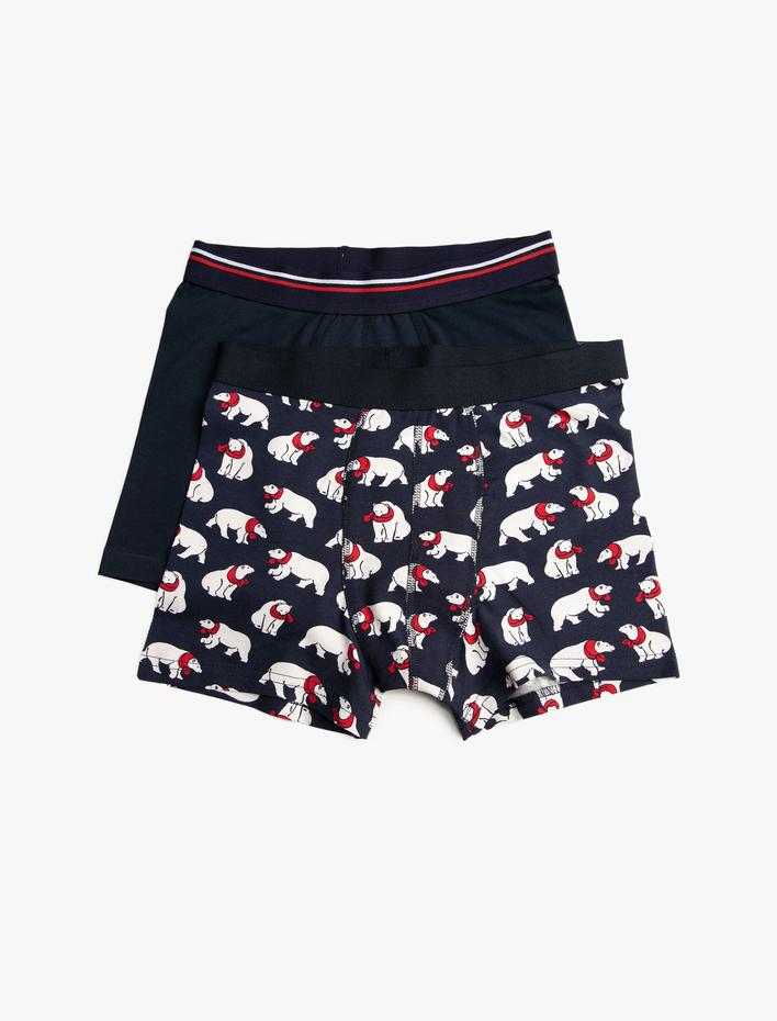  Basic 2'li Boxer Seti Kutup Ayısı Desenli