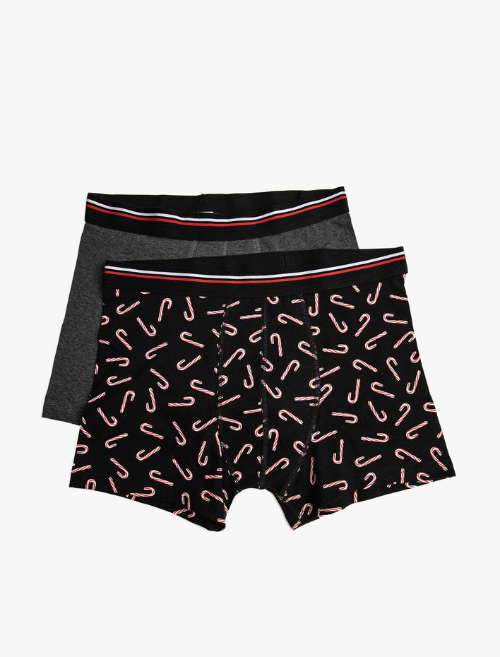  Basic 2'li Boxer Seti Yılbaşı Desenli