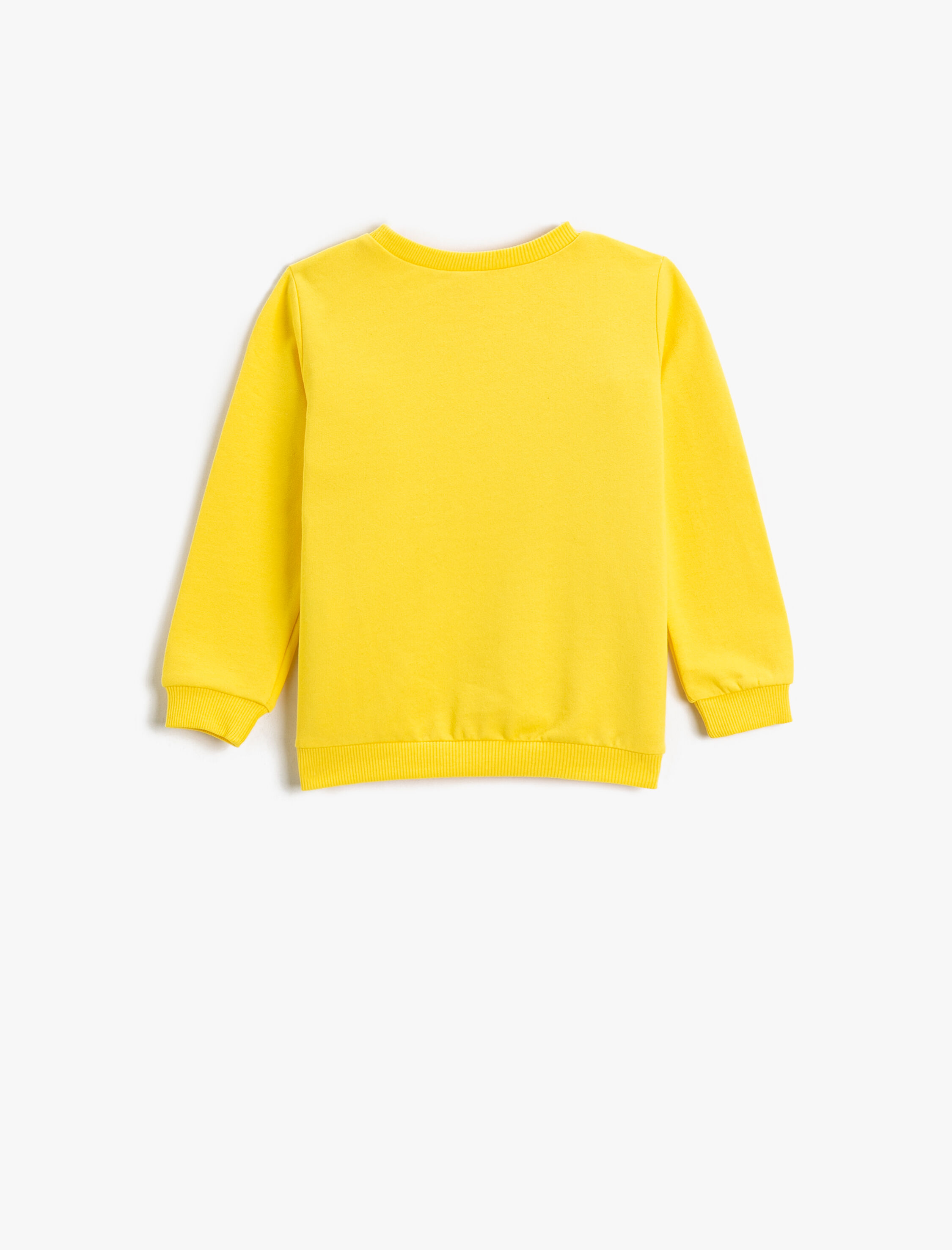  Erkek Bebek Baskılı Sweatshirt Uzun Kollu Bisiklet Yaka