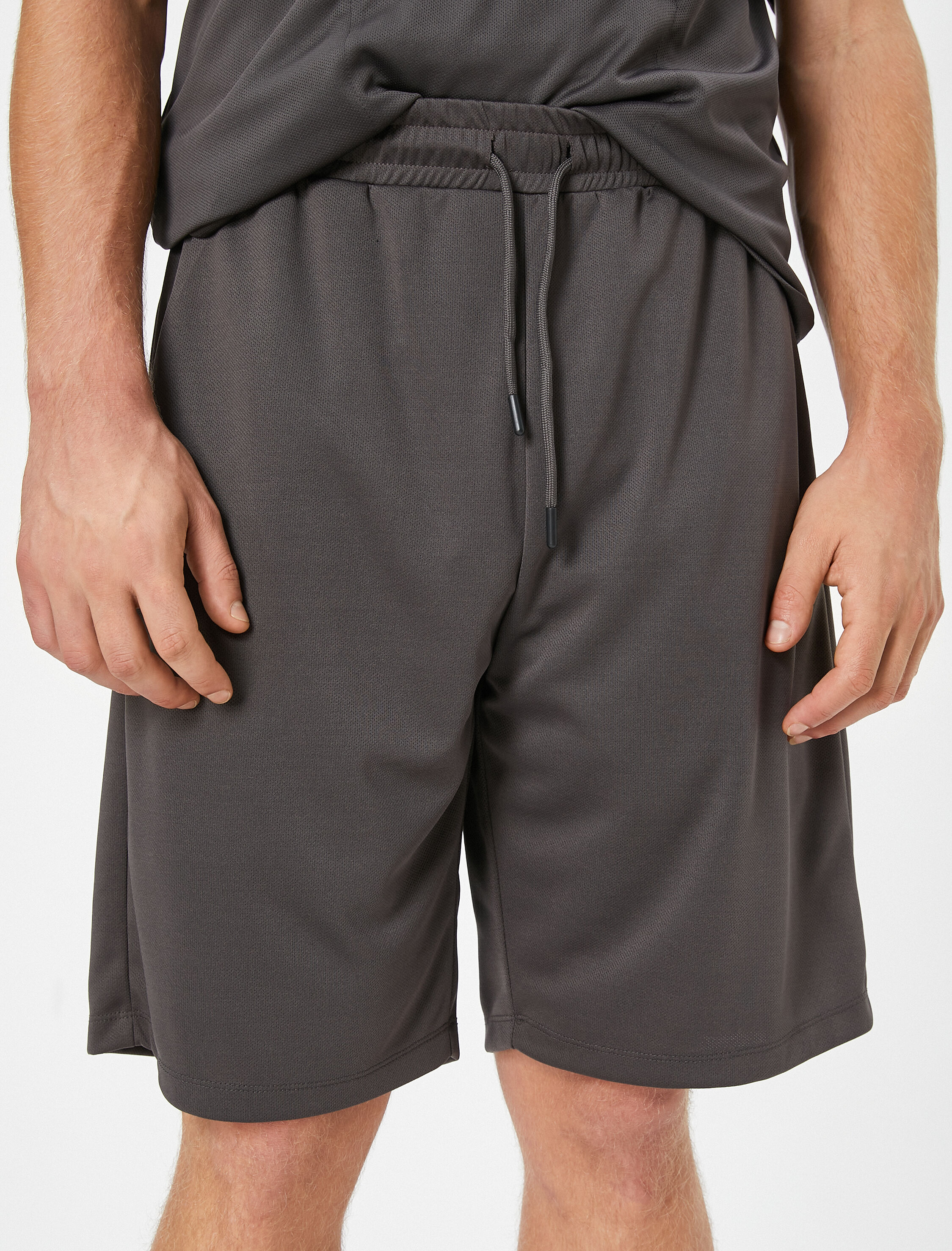   Spor Şort Beli Bağcıklı Cepli