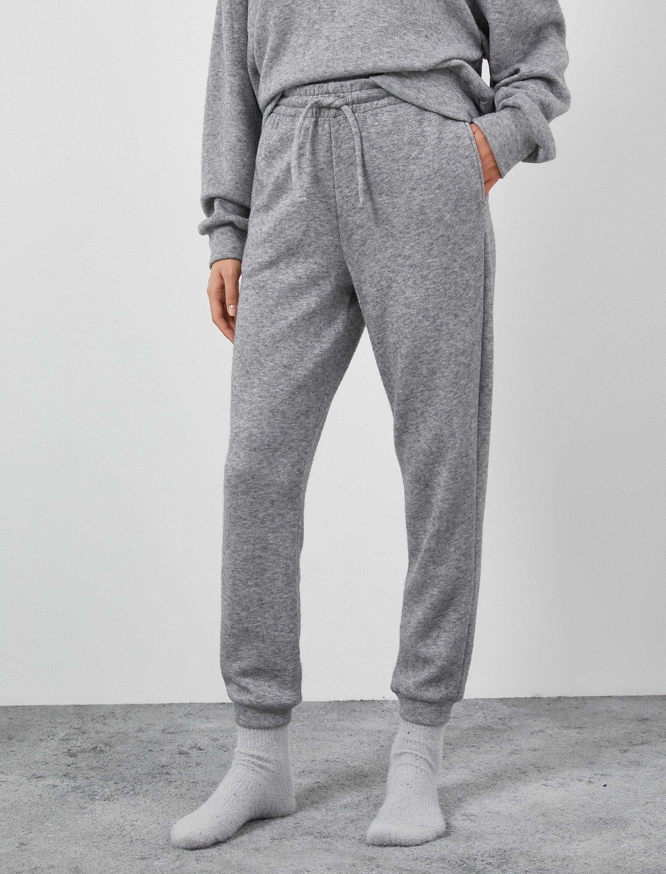 Jogger Pijama Altı Beli Bağcıklı