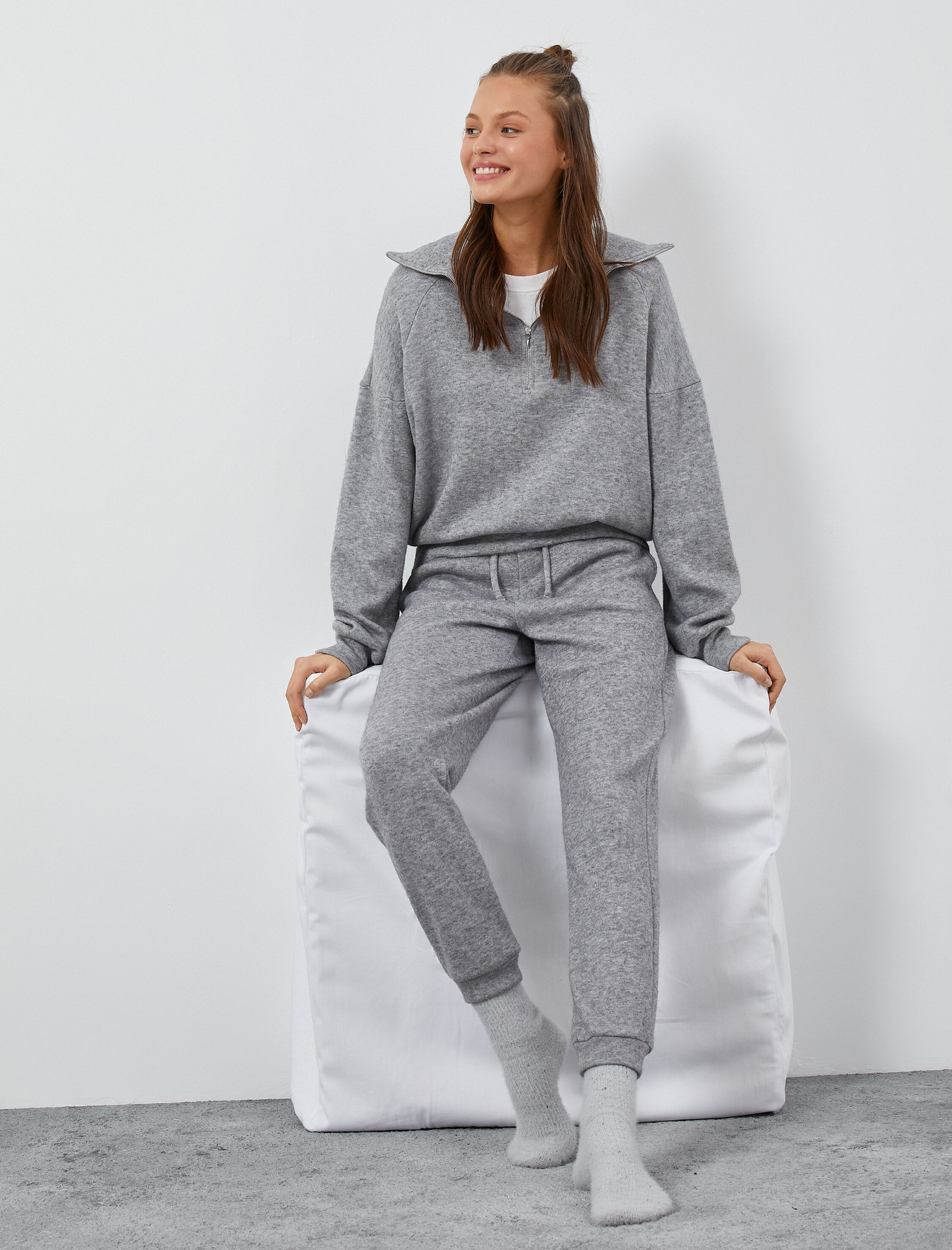 Jogger Pijama Altı Beli Bağcıklı