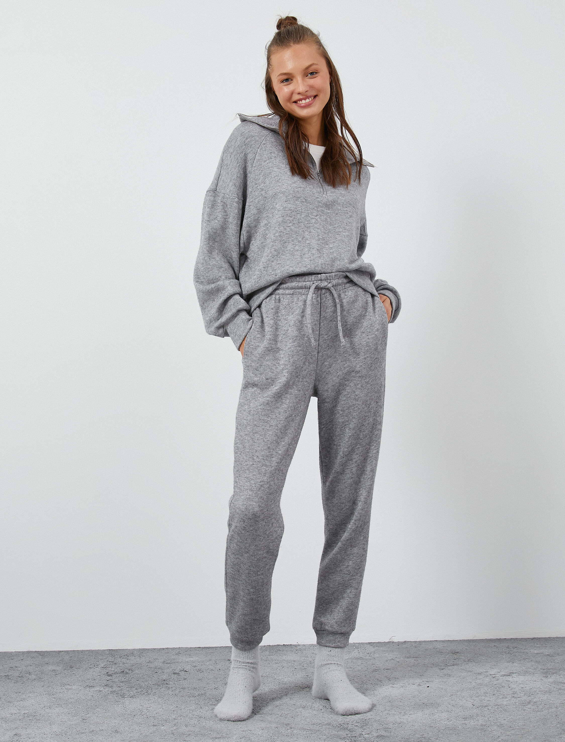 Jogger Pijama Altı Beli Bağcıklı