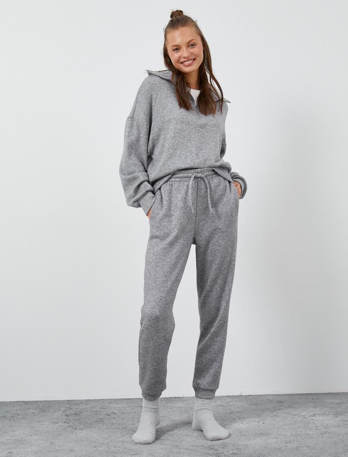  Jogger Pijama Altı Beli Bağcıklı