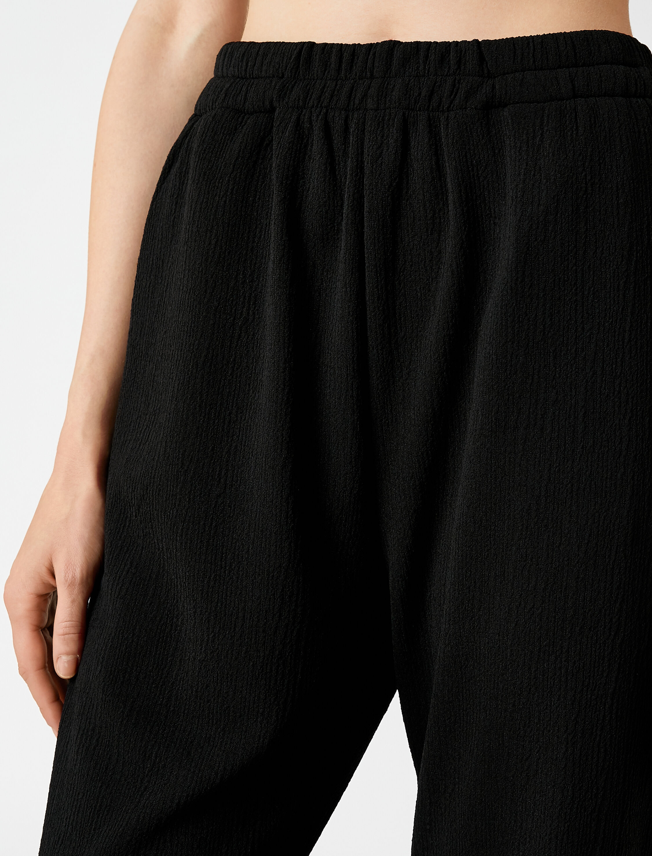   Jogger Pantolon Beli Lastikli Cepli