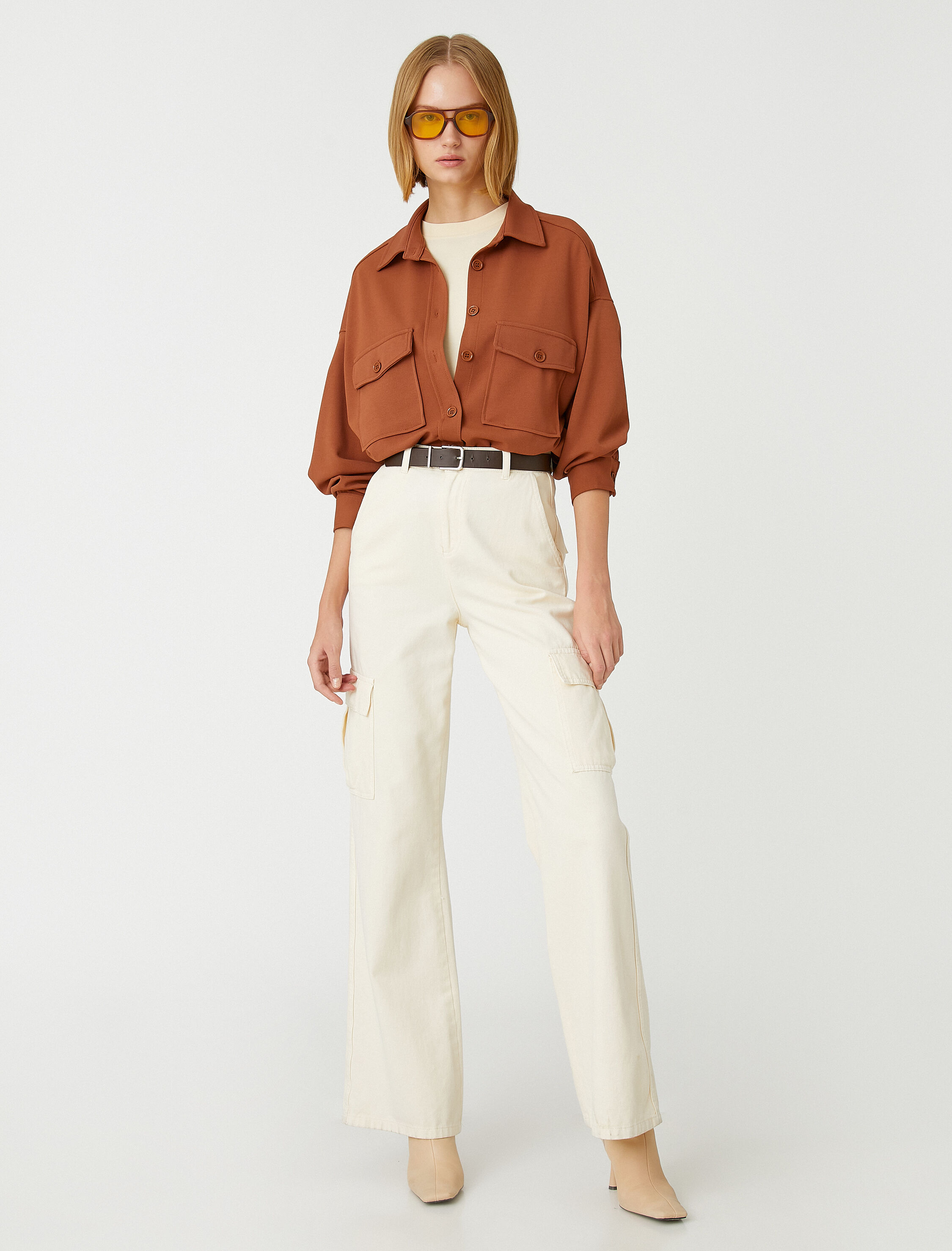   Düğmeli Cepli Shacket