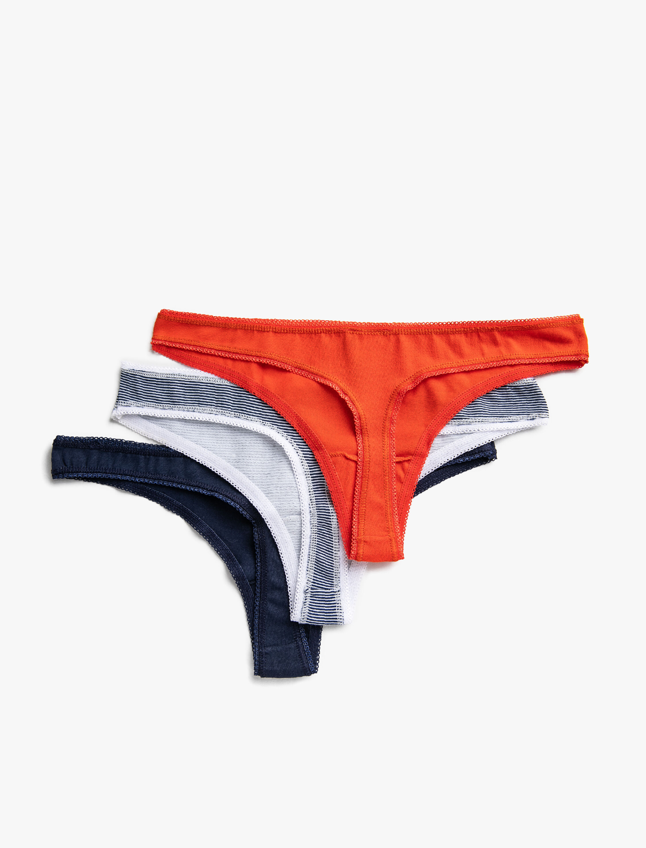   Pamuklu 3'lü Basic String Külot