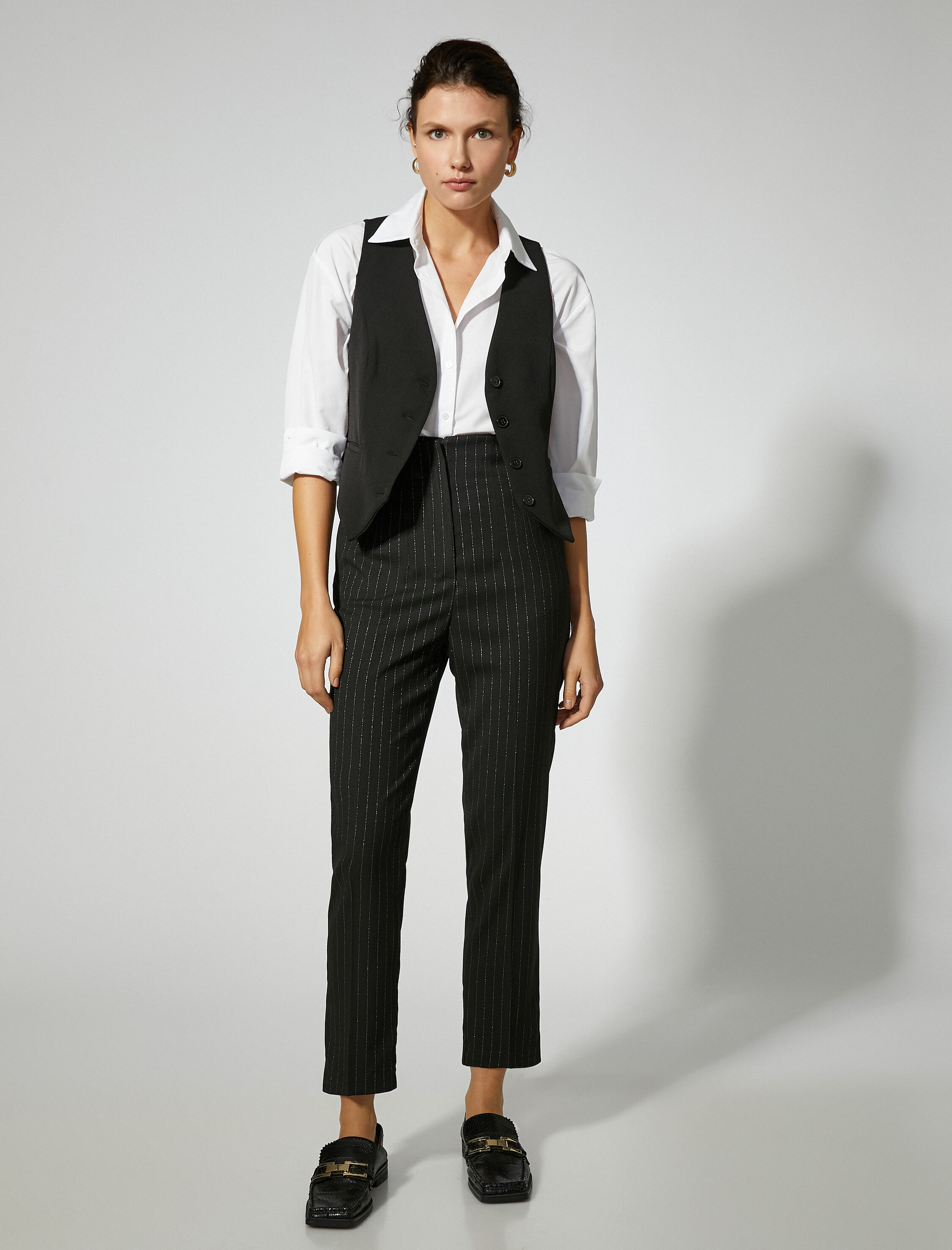   Düğmeli Blazer Yelek