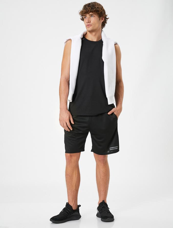  Spor Şort Beli Bağcıklı Reflektör Detaylı