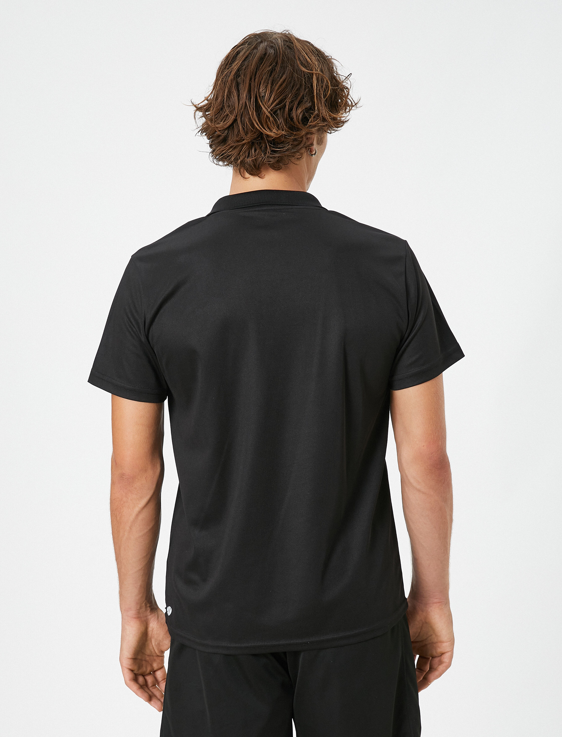   Spor Tişört Polo Yaka Düğmeli Kısa Kollu