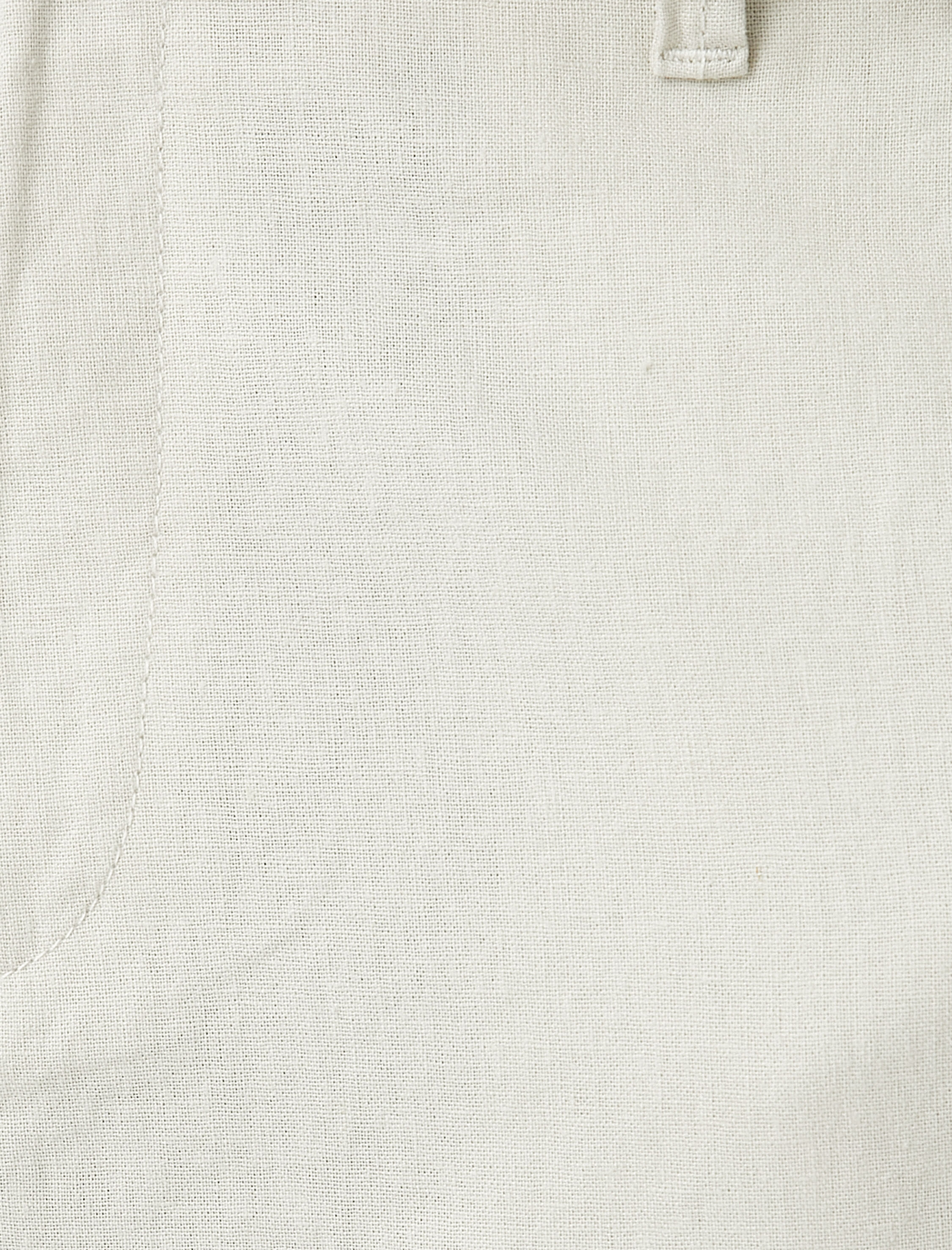   Keten Karışımlı Pantolon Düğmeli Cep Detaylı