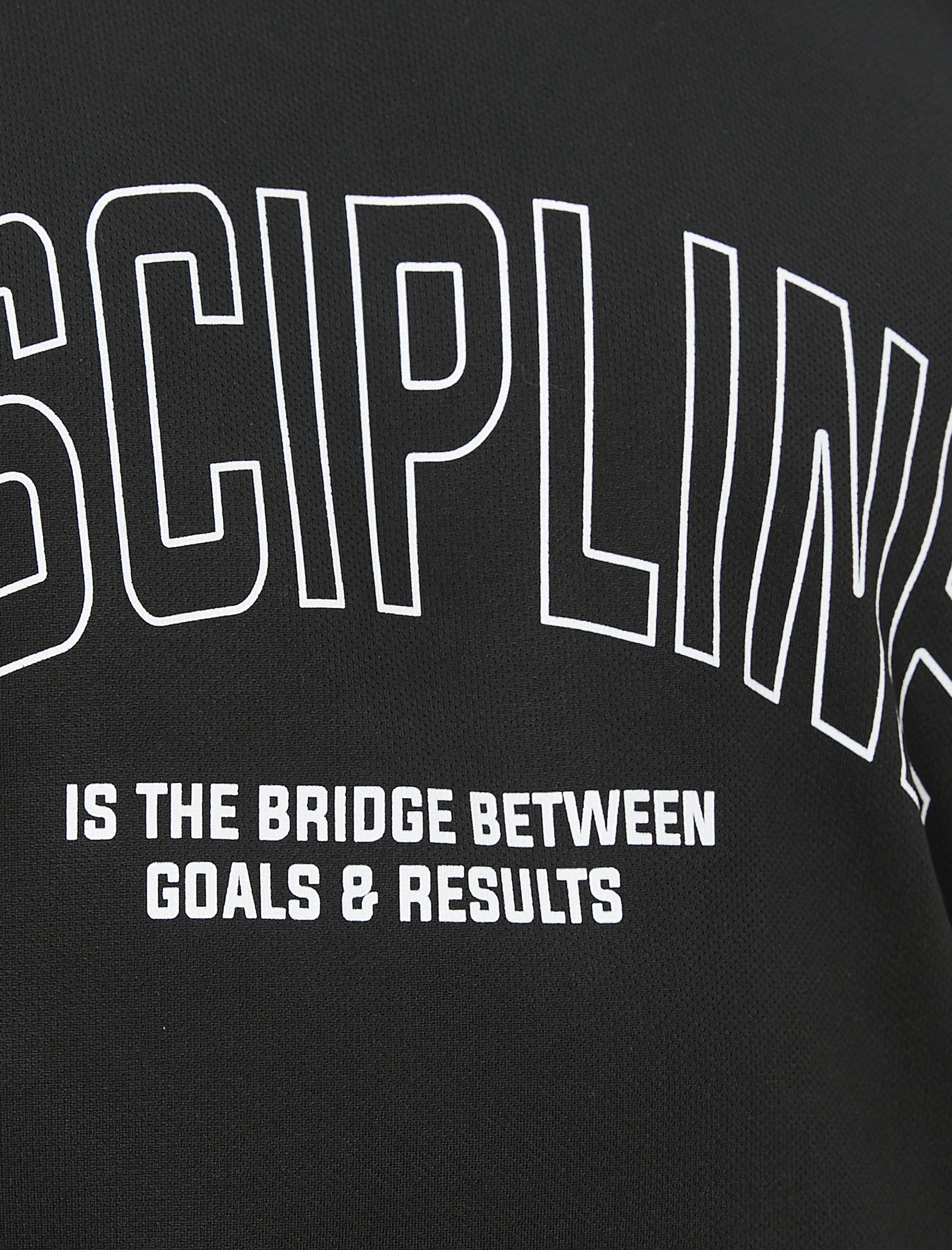   Sporcu Atleti Slogan Baskılı Bisiklet Yaka Kolsuz