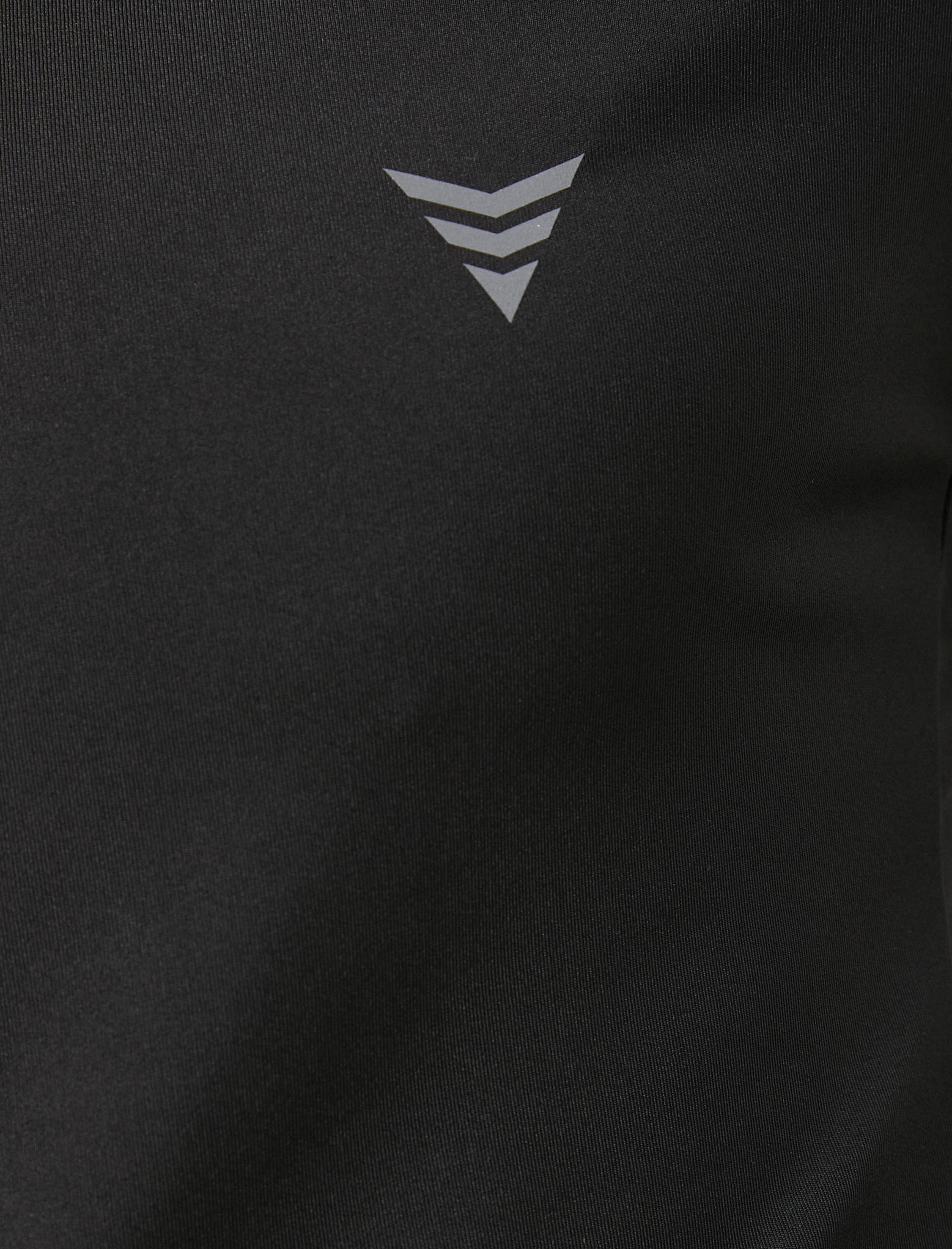   Spor Sweatshirt Dik Yaka Yarım Fermuarlı Baskılı Uzun Kollu