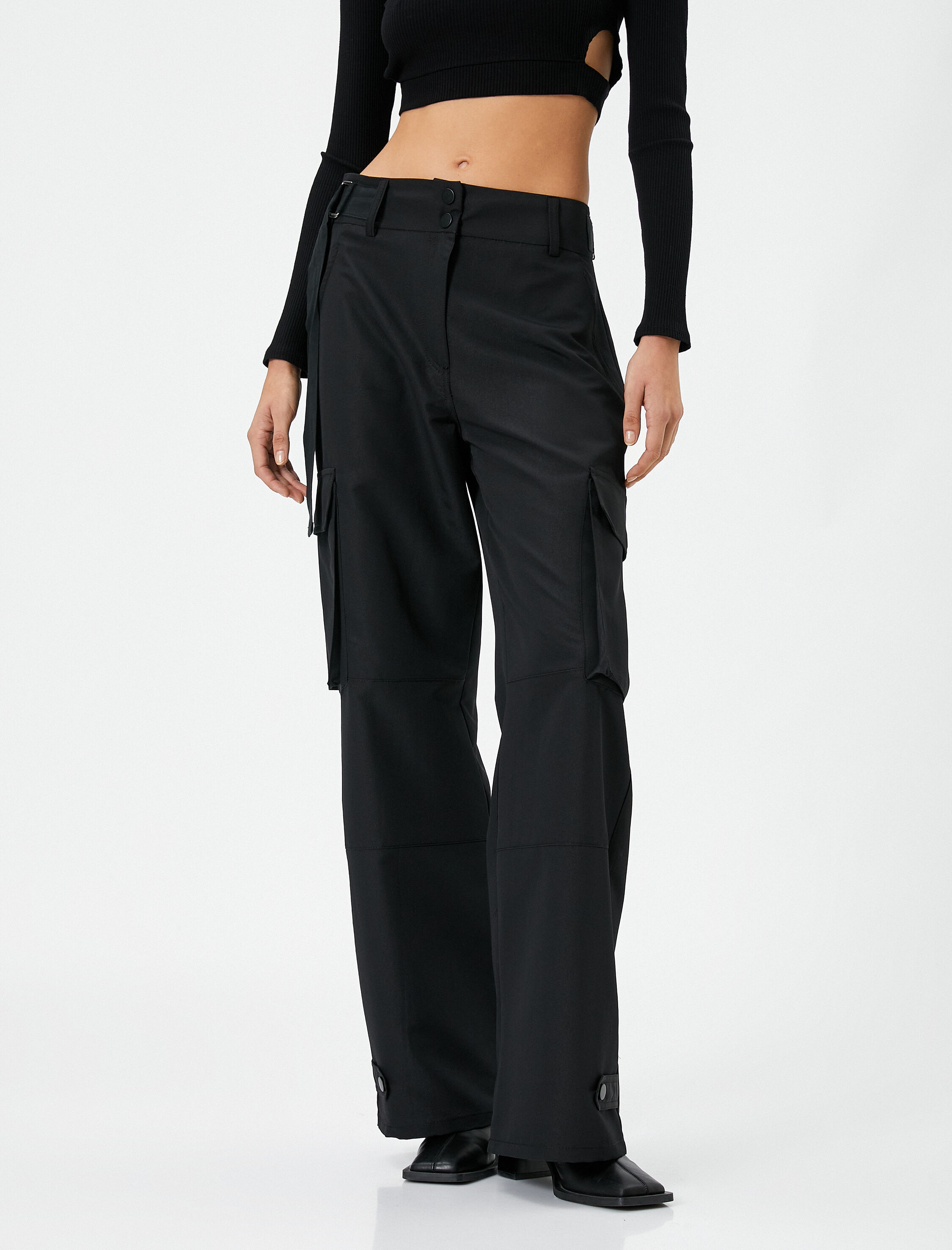   Kargo Pantolon Normal Bel Cep Detaylı