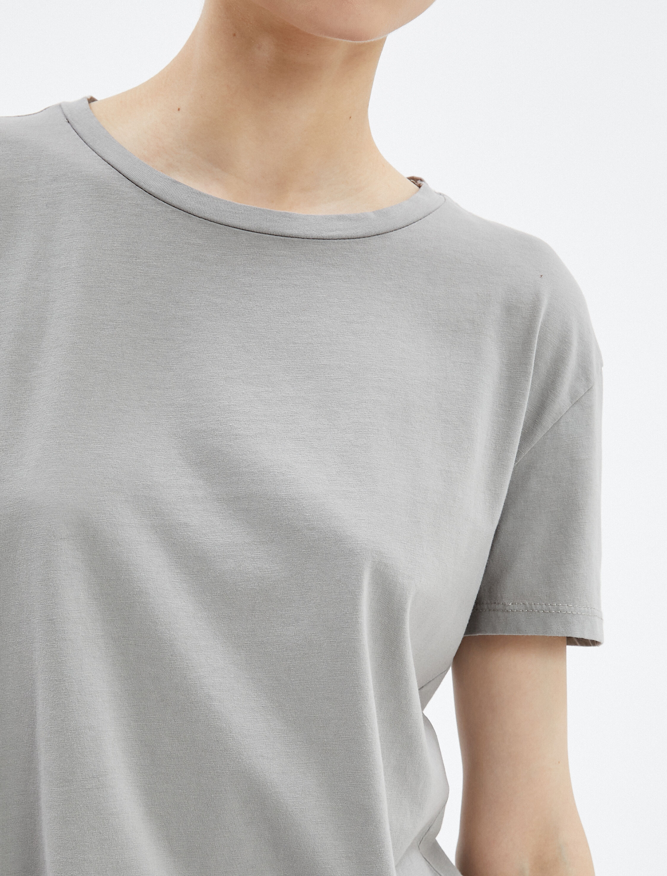 Basic Tişört Kısa Kollu Bisiklet Yaka Pamuklu