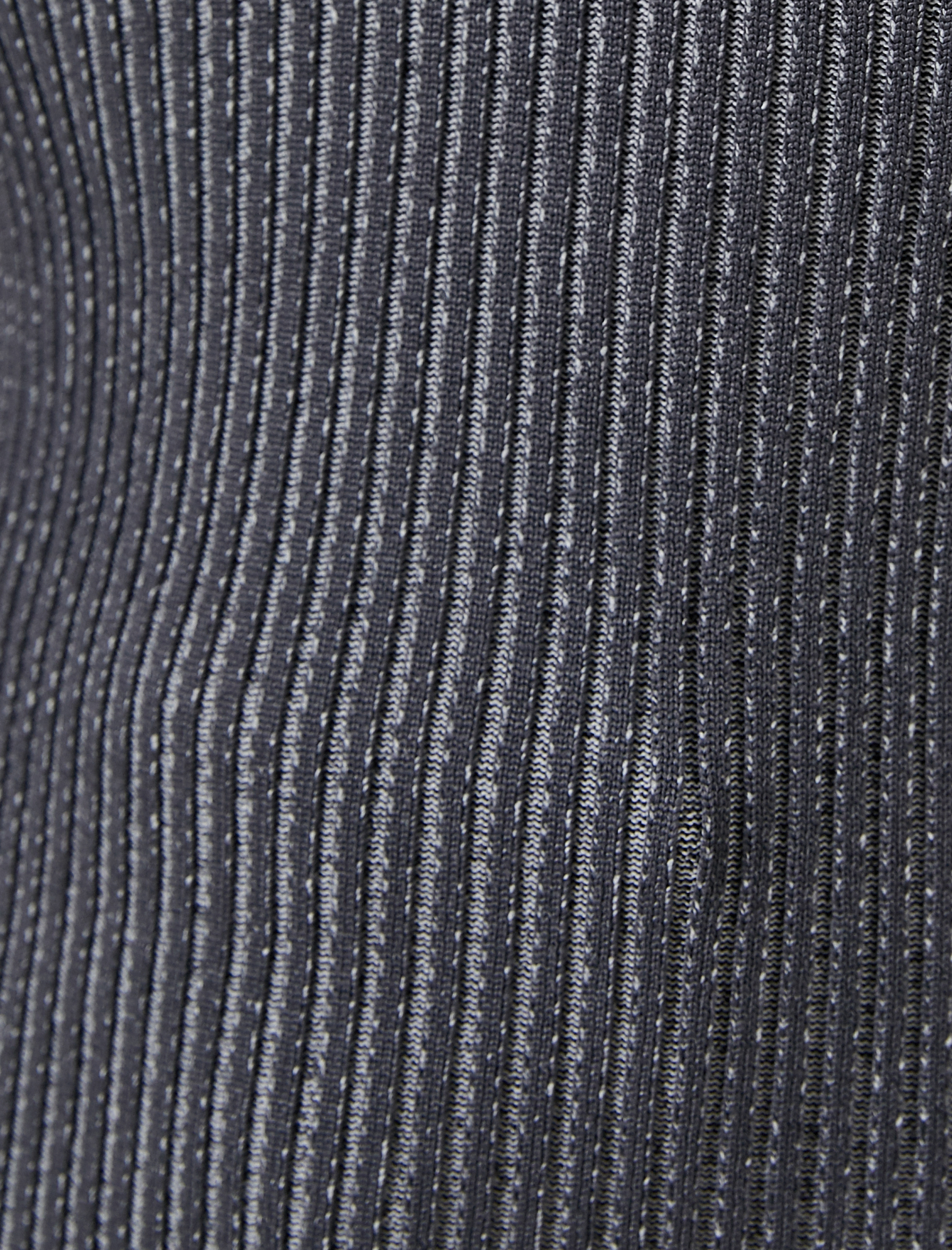   Fitilli Atlet Yarım Fermuarlı Dik Yaka Metalik Simli