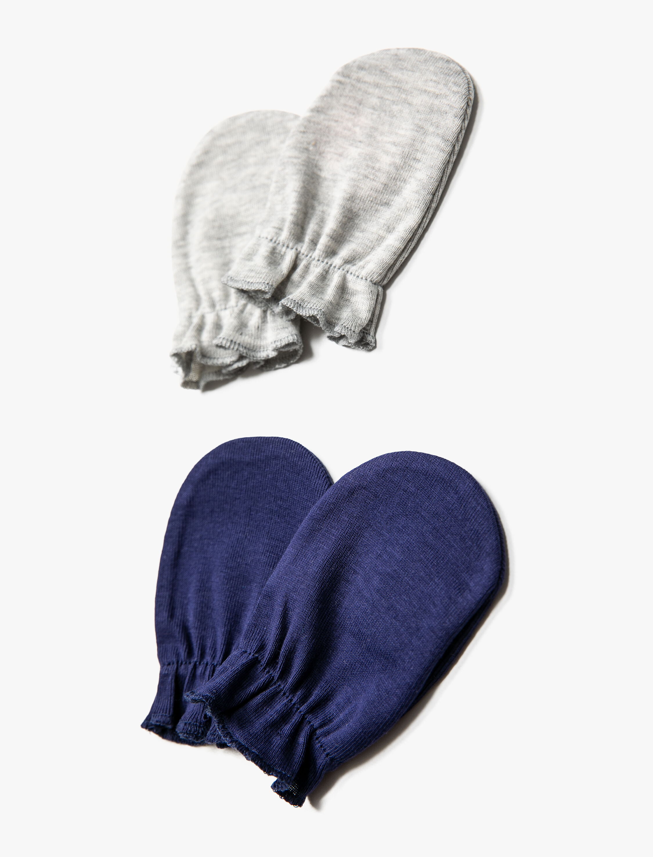  Erkek Bebek 2'li Bebek Eldiveni Seti Pamuklu