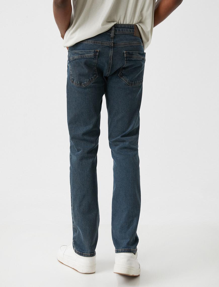   Straight Fit Boru Paça Kot Pantolon - Mark Jean