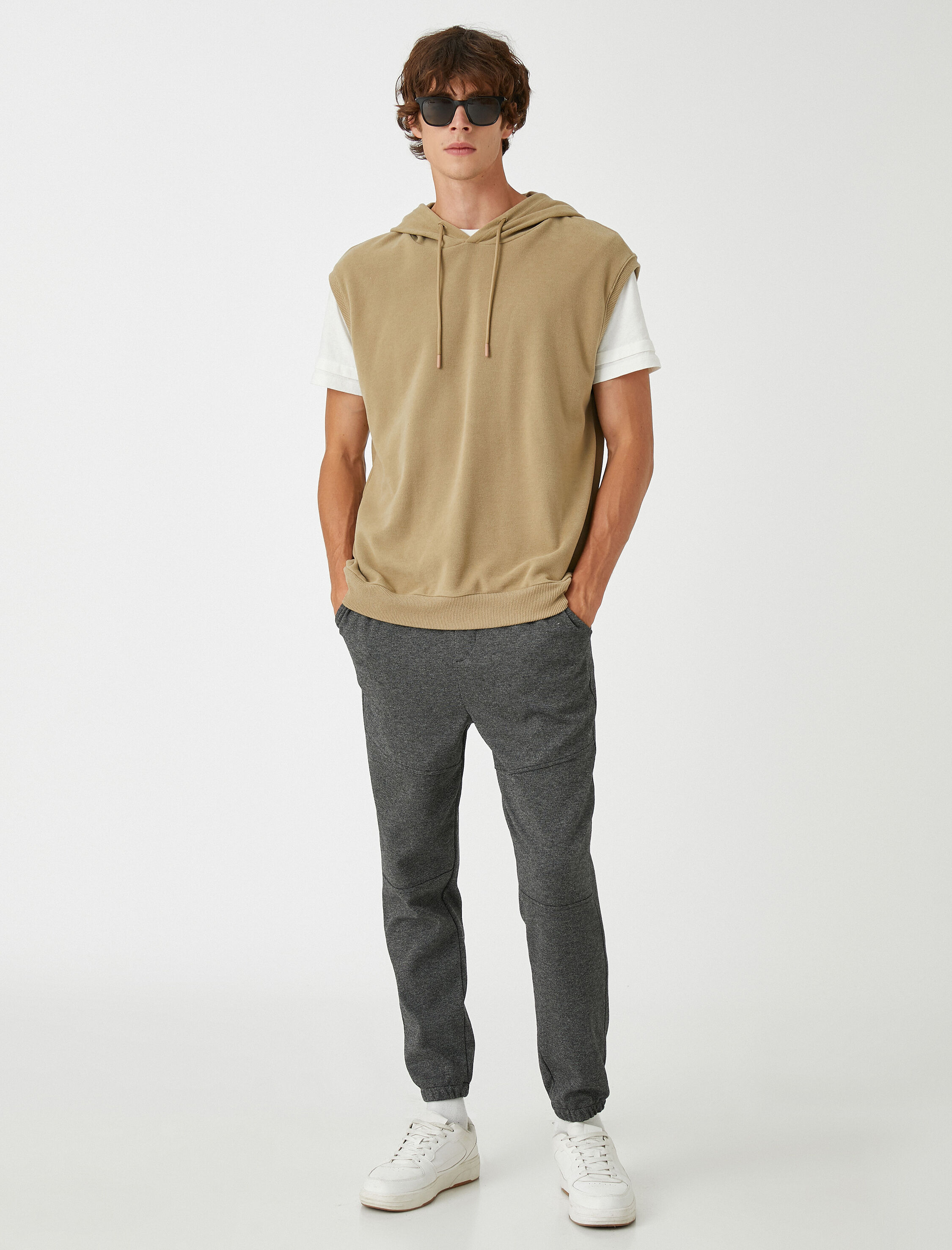 Kırçıllı Eşofman Altı Beli Bağcıklı