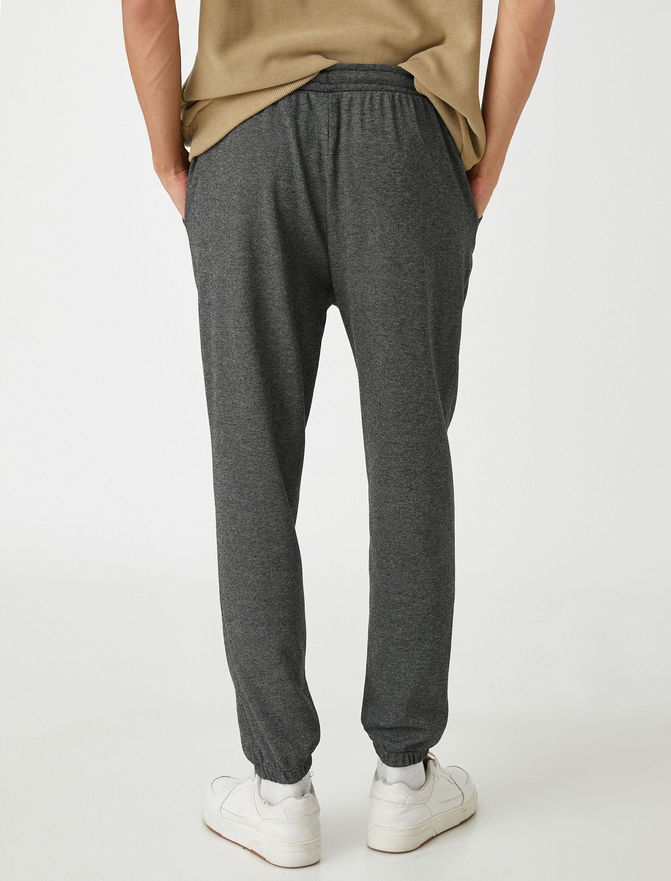 Kırçıllı Eşofman Altı Beli Bağcıklı