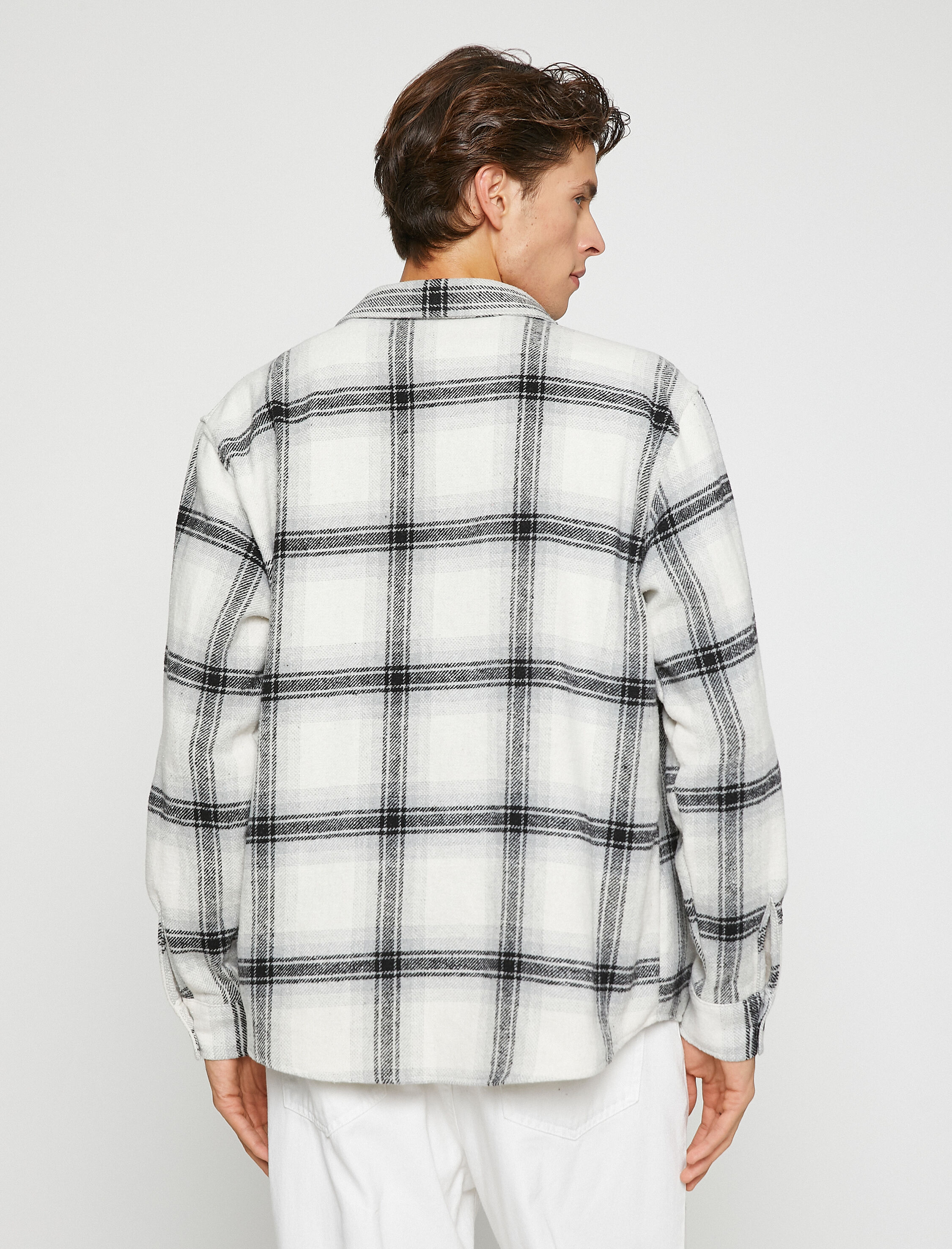   Ekoseli Oduncu Gömleği Cep Detaylı