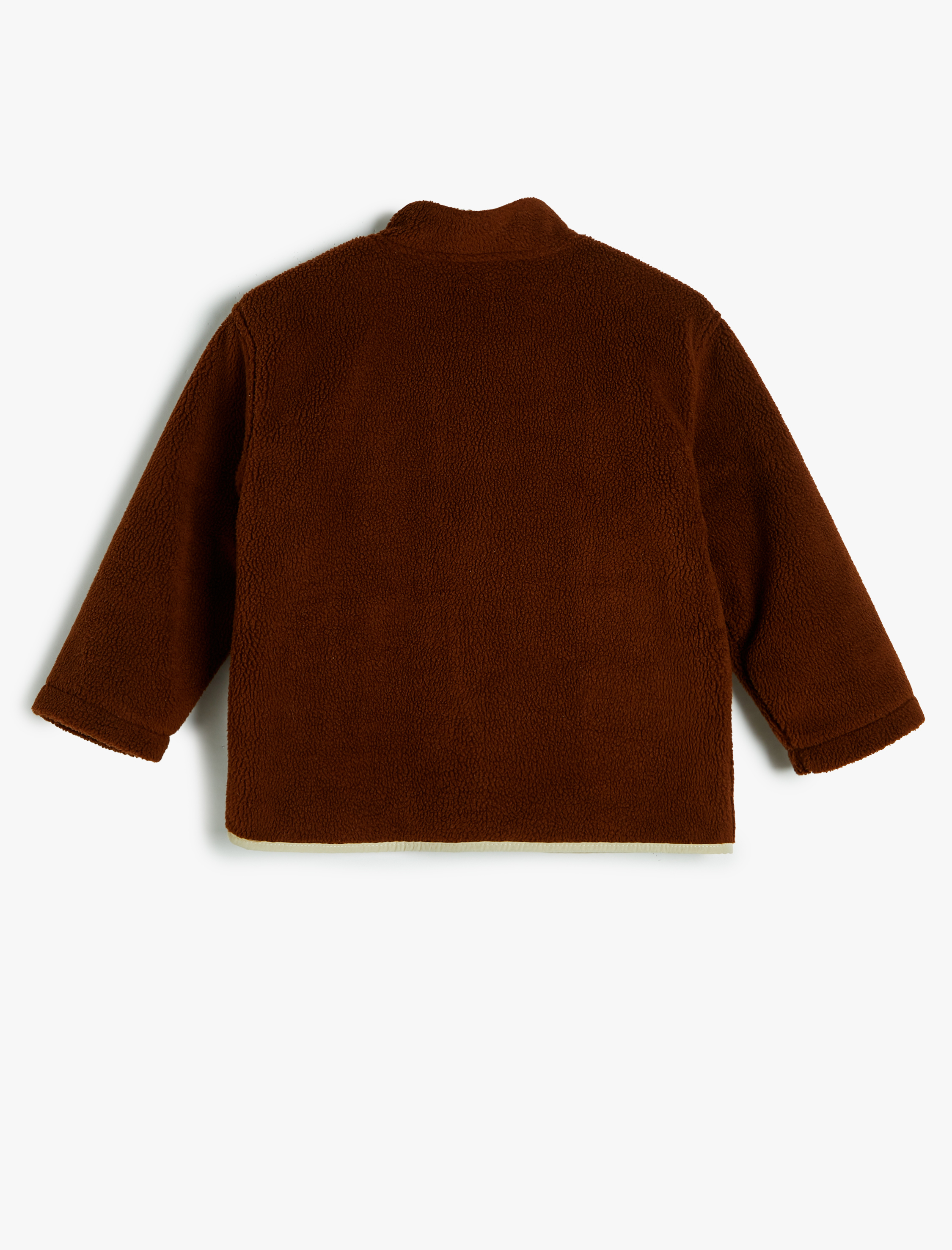  Erkek Bebek Polar Ceket Fermuarlı Paraşüt Kumaş Detaylı Pamuklu